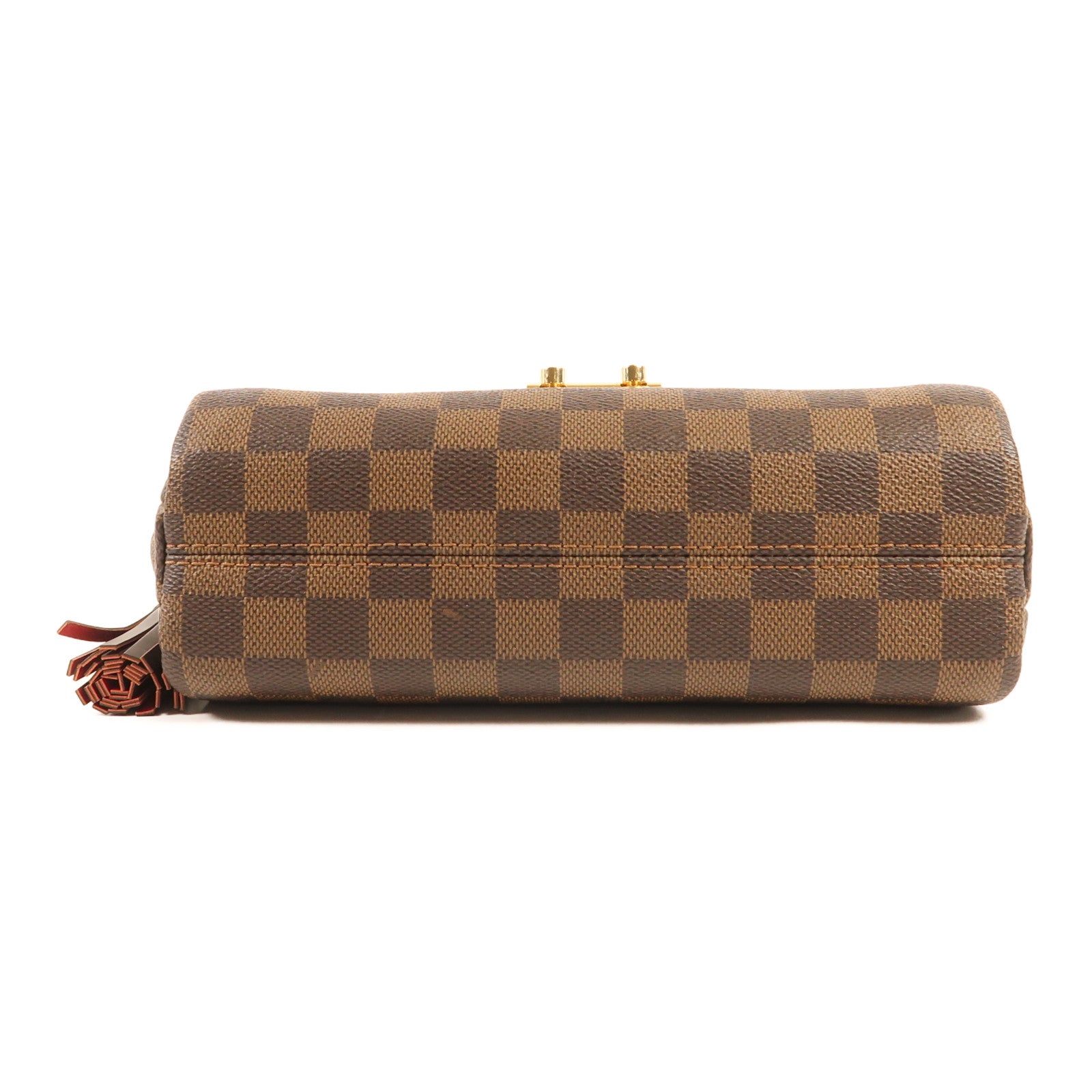 LOUIS VUITTON Damier Croisette金扣手挽肩背兩用袋