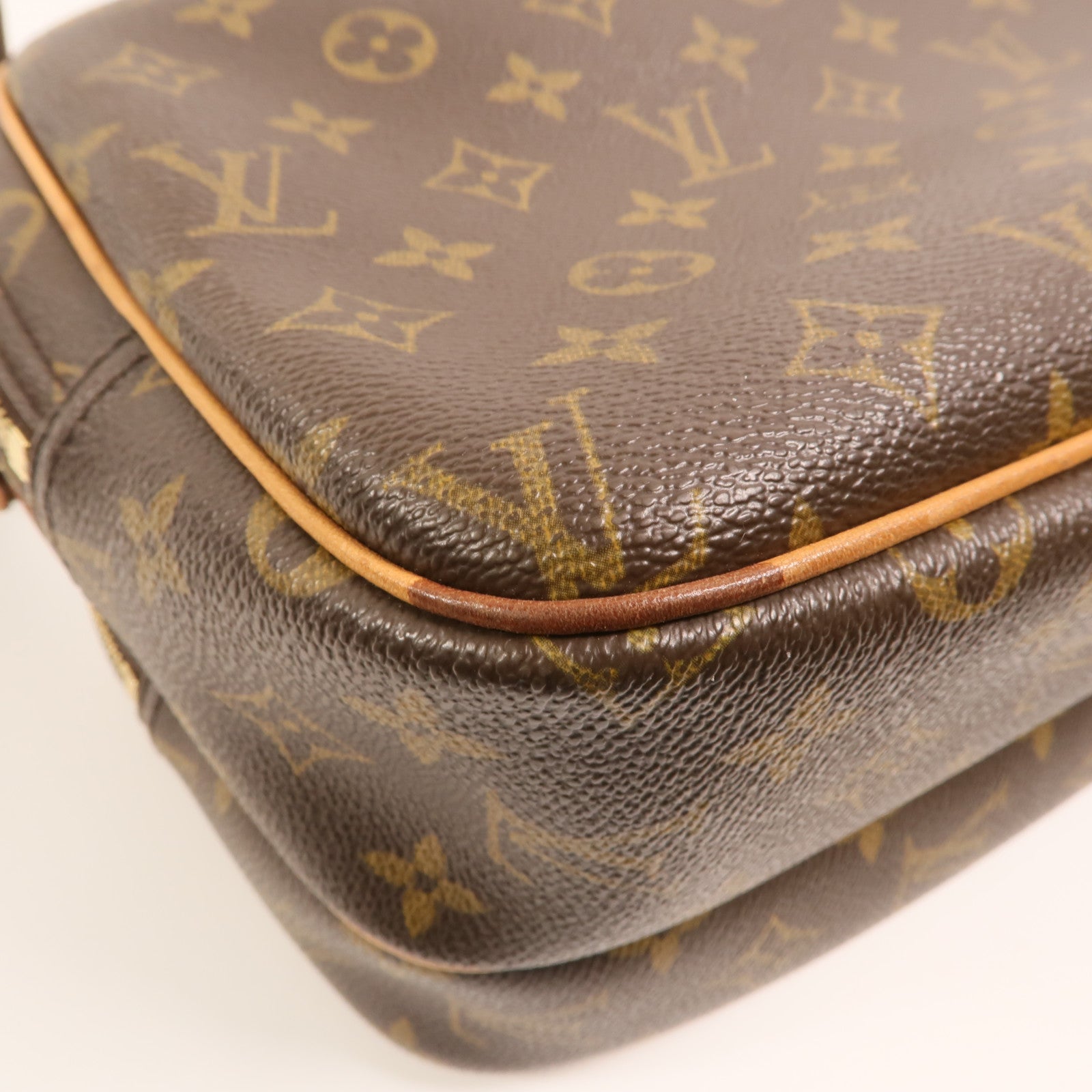 LOUIS VUITTON 【激減優惠】Monogram Reporter PM金扣肩背袋