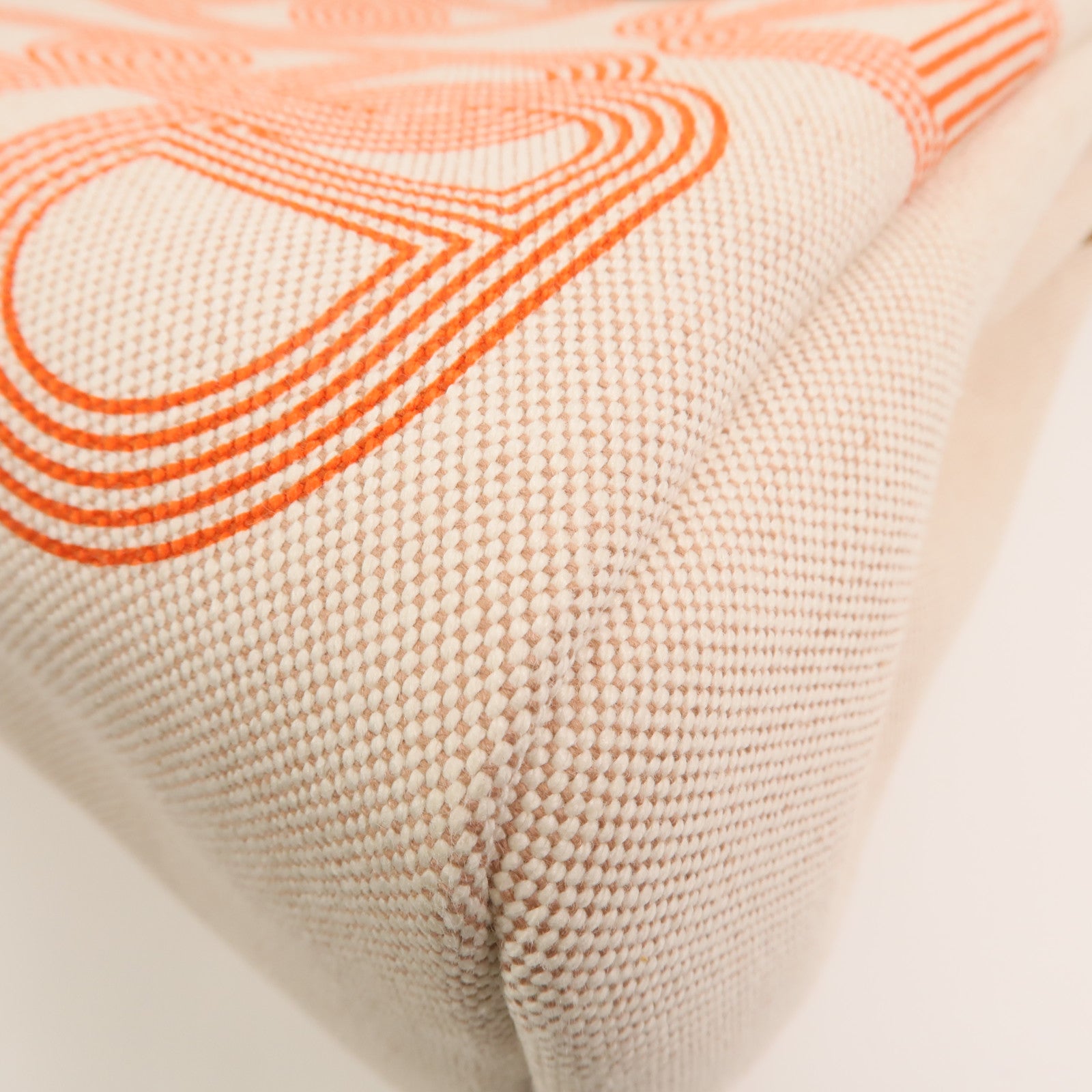HERMES 帆布Herbag PM手挽肩背兩用袋Orange Mecano/Beige
