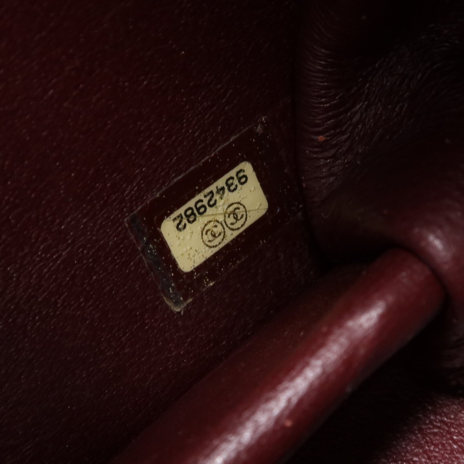 CHANEL 羊皮皮革Vintage Chain Shoulder Bag金扣鏈帶肩背袋