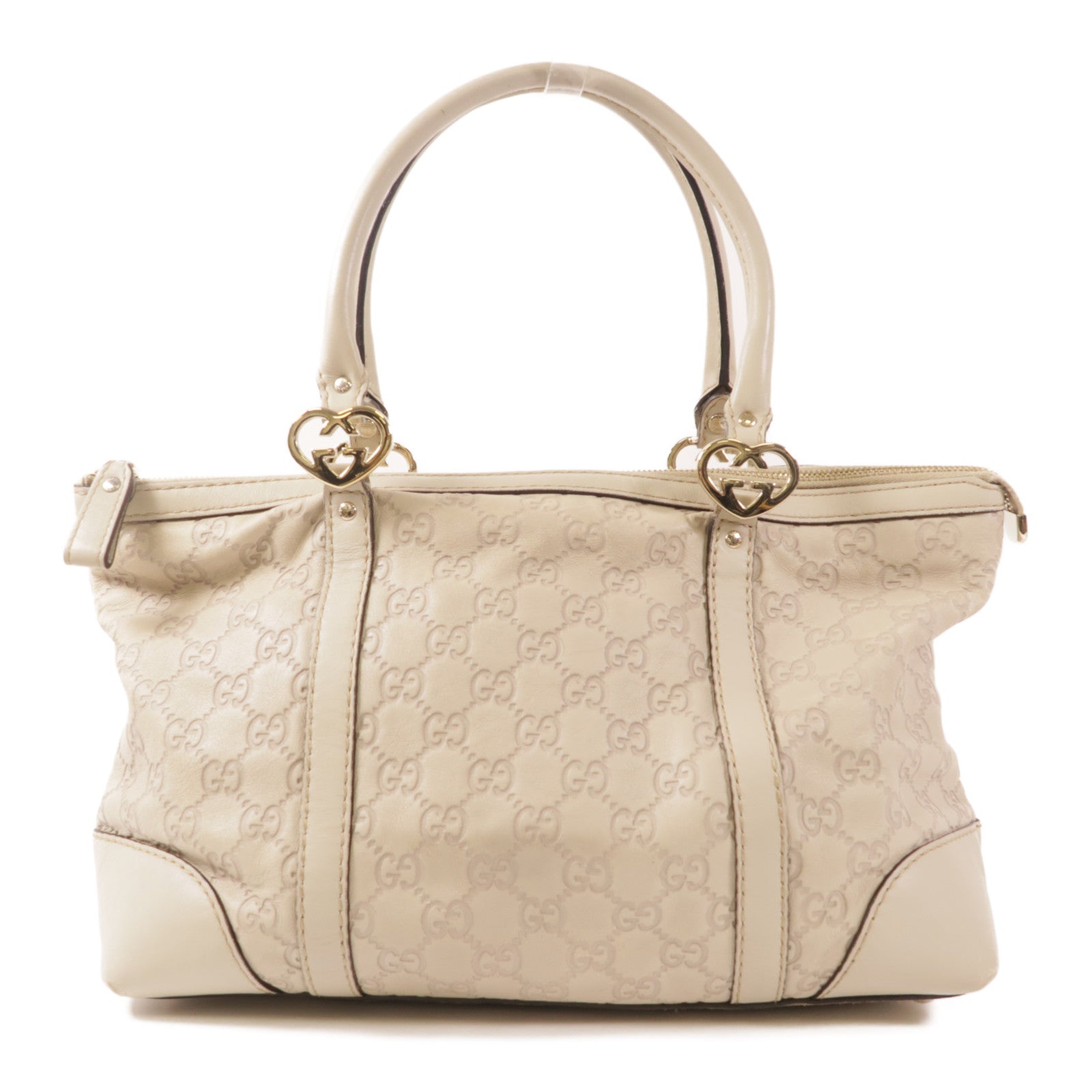 GUCCI 牛皮皮革Hand Bag銀扣手挽袋