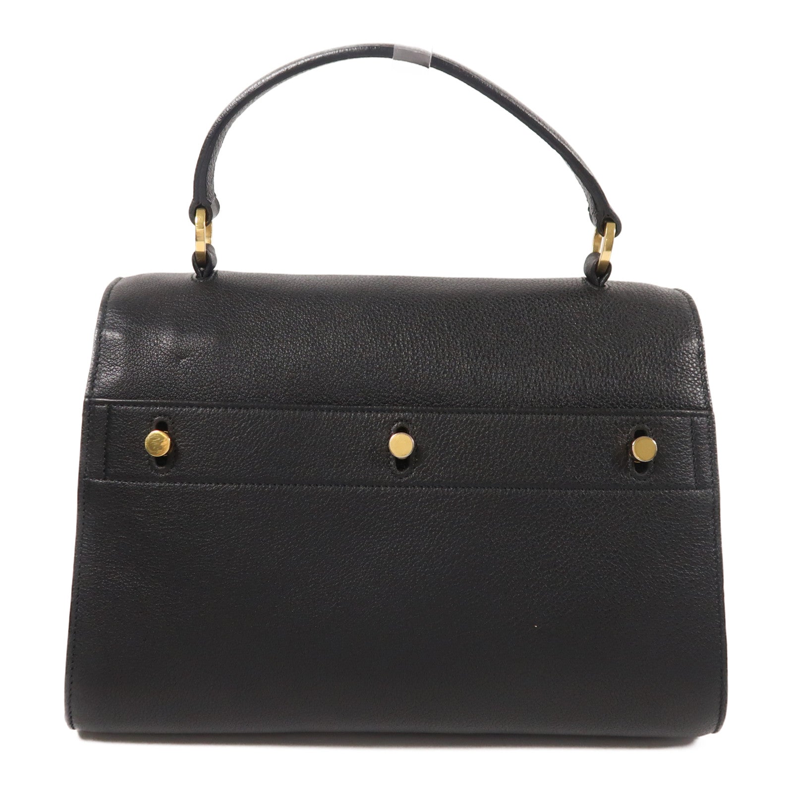 YVES SAINT LAURENT 牛皮皮革/帆布2 Way Shoulder金扣手挽肩背兩用袋