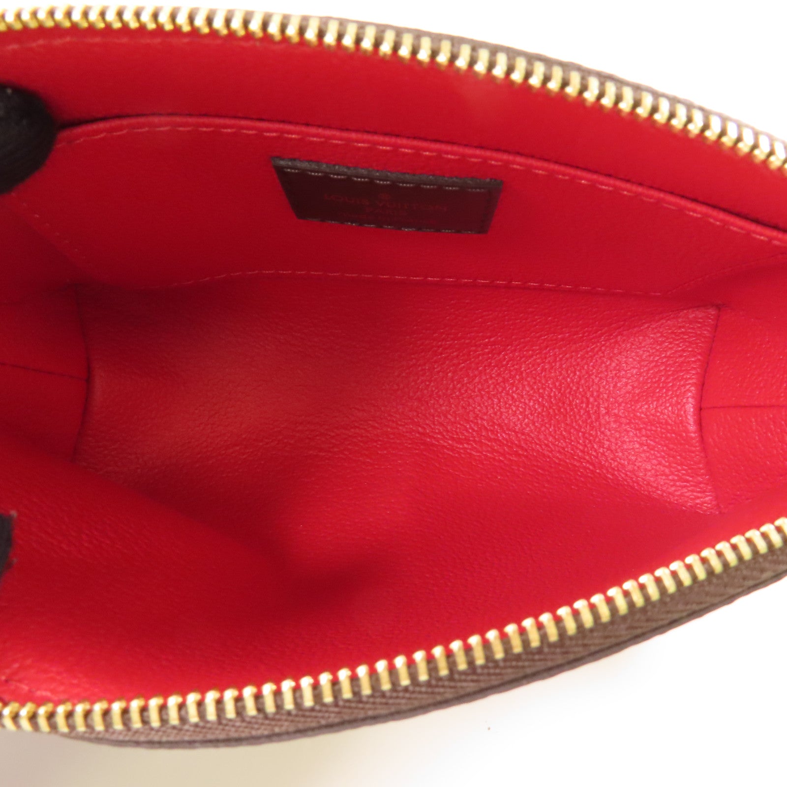 LOUIS VUITTON Damier Pochette金扣手拿包