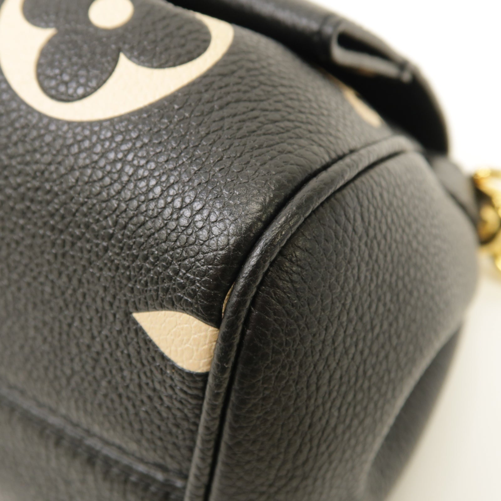 LOUIS VUITTON Monogram Empreinte Favorite金扣手挽肩背兩用袋黑色