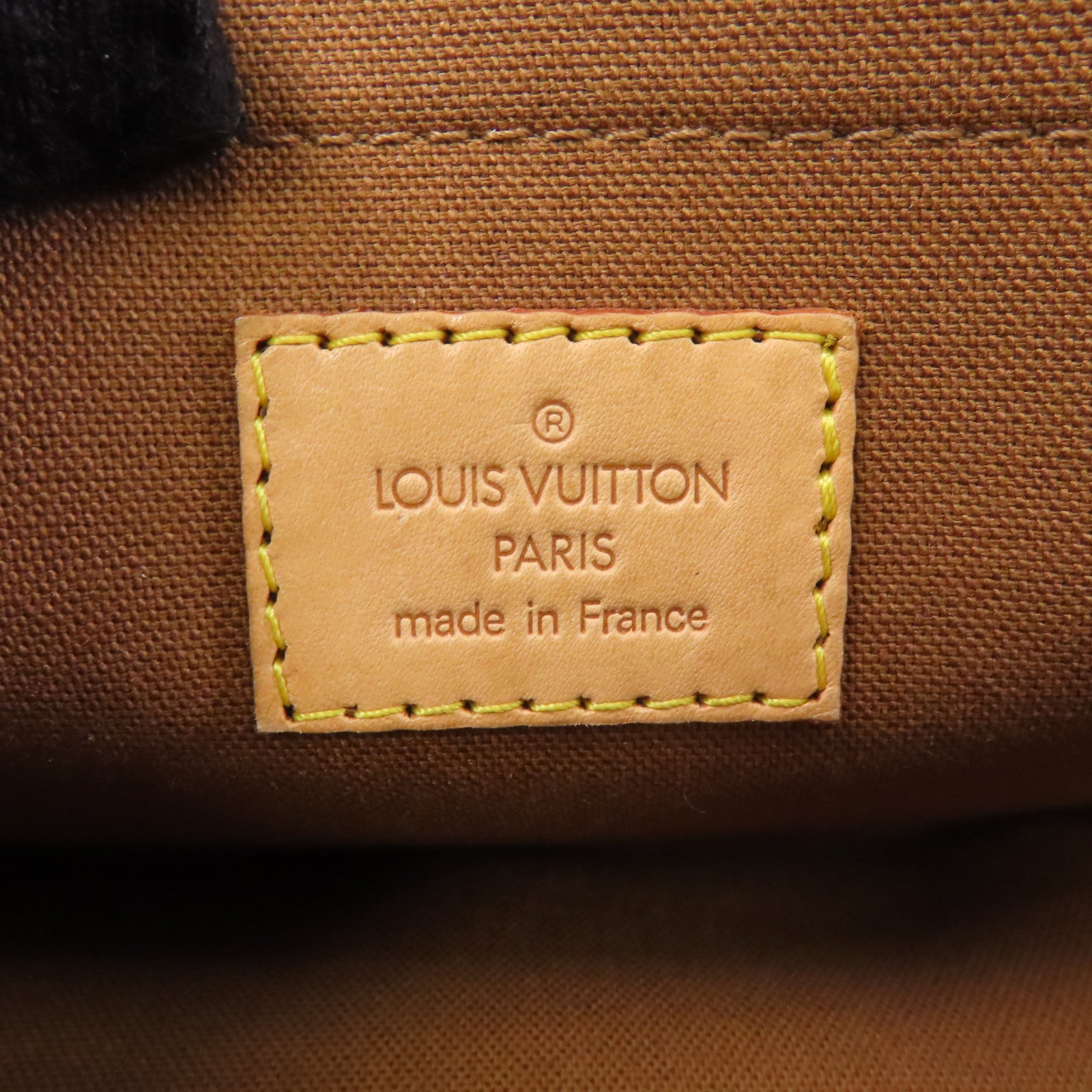 LOUIS VUITTON Monogram Popincourt金扣手挽袋棕色