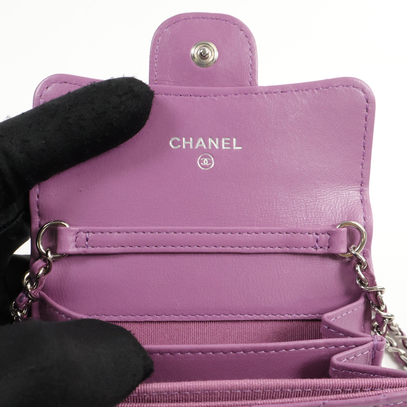 CHANEL 羊皮皮革Chain Shoulder Bag鏈帶肩背袋
