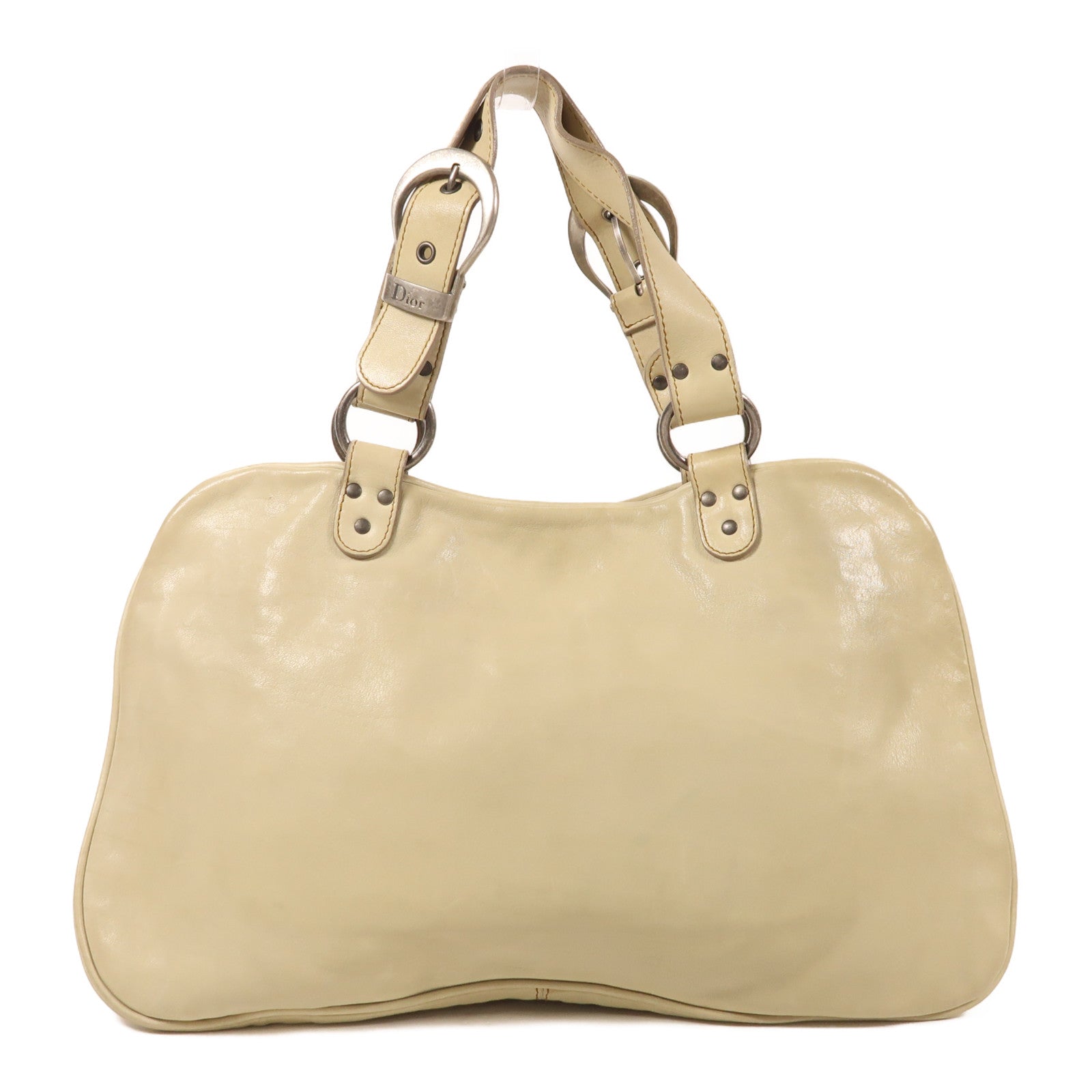 Dior 牛皮皮革Gaucho銀扣手挽袋