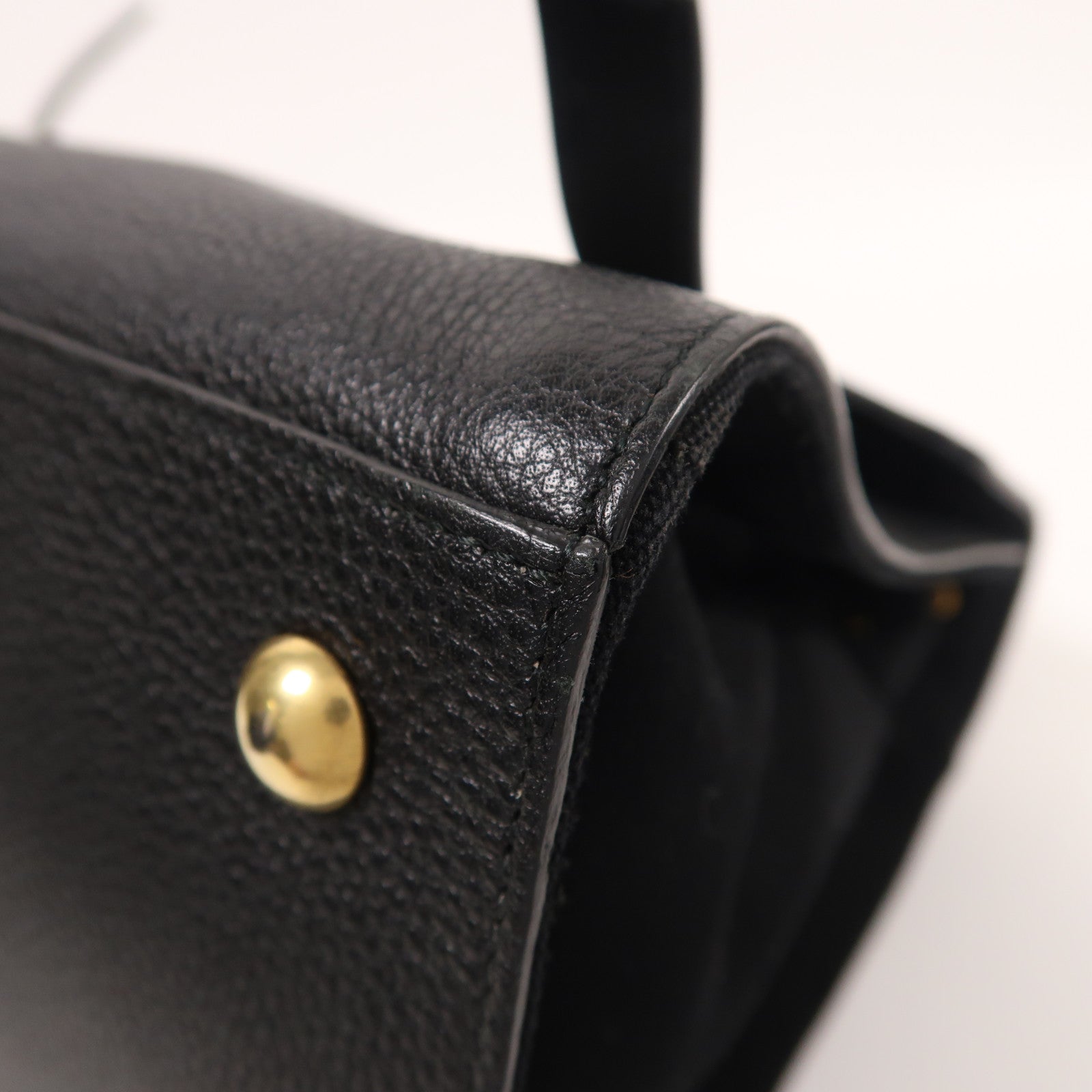 YVES SAINT LAURENT 牛皮皮革/帆布2 Way Shoulder金扣手挽肩背兩用袋