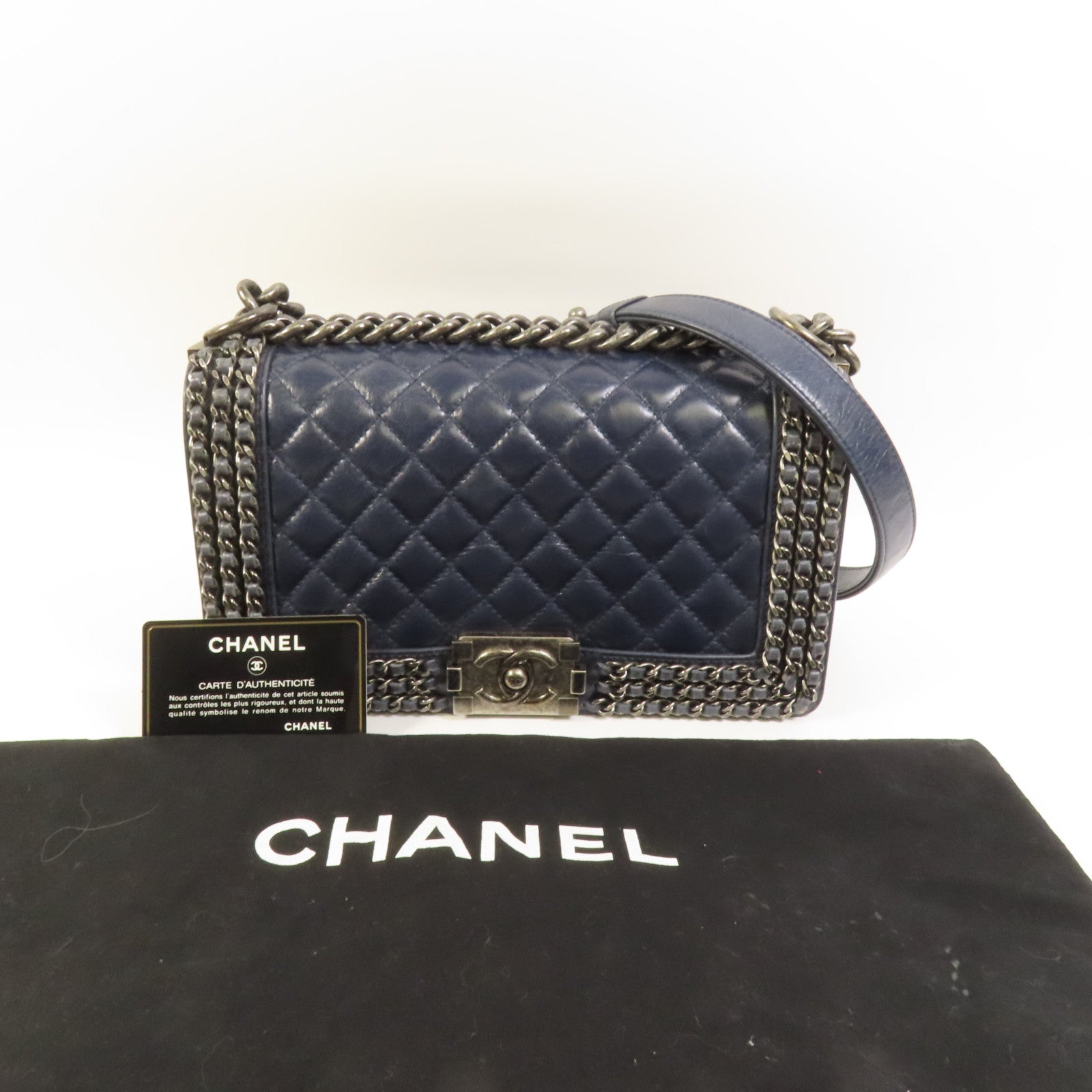 CHANEL 【激減優惠】牛皮皮革Boy 25肩背袋