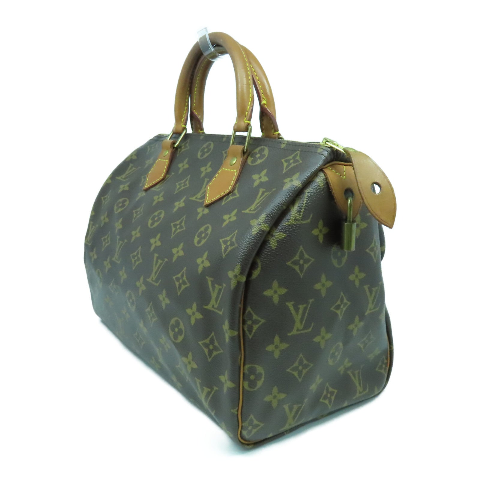 LOUIS VUITTON 【激減優惠】Monogram Speedy 30金扣手挽袋啡色