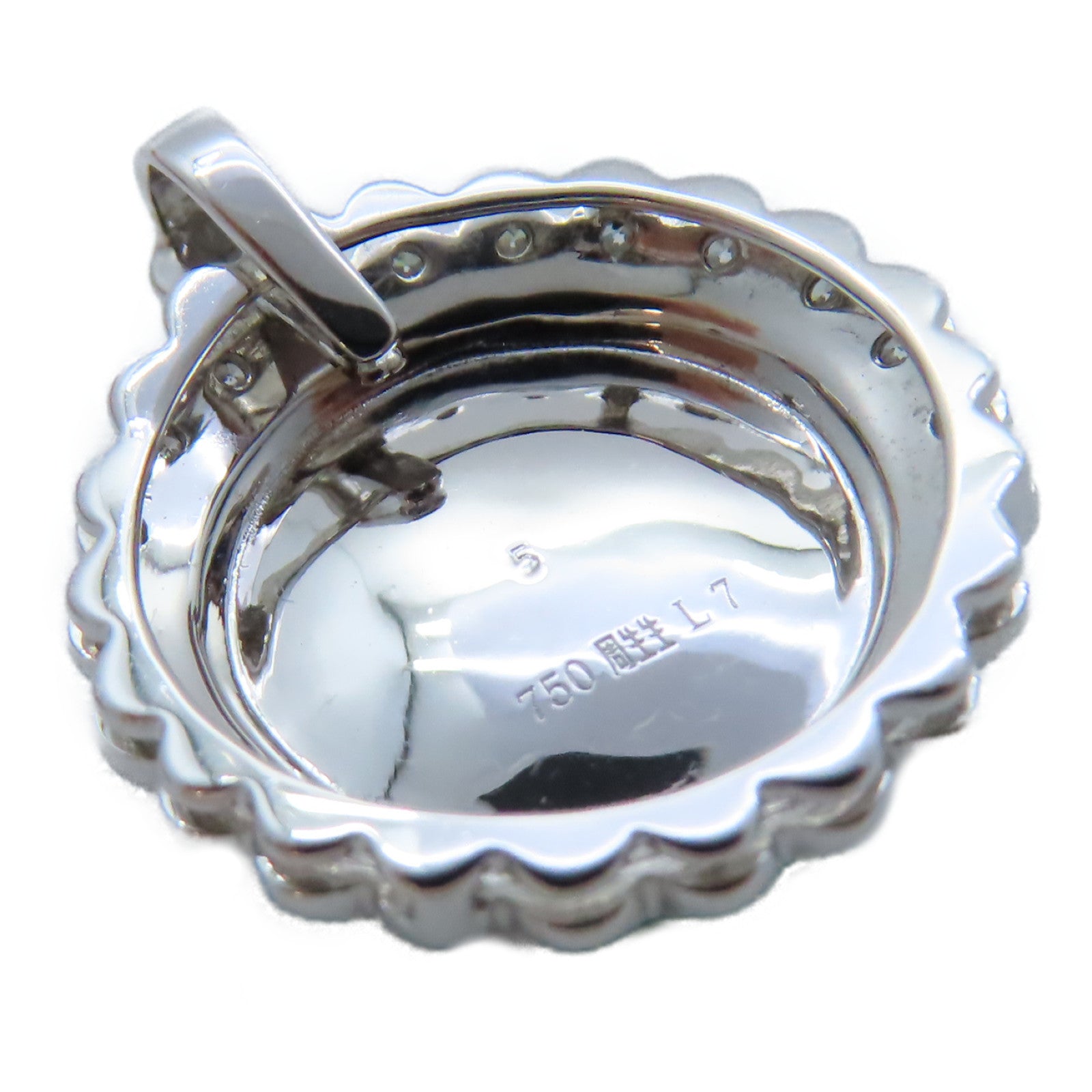 JEWELRY 18K白金Jade 5.0g翡翠吊墜