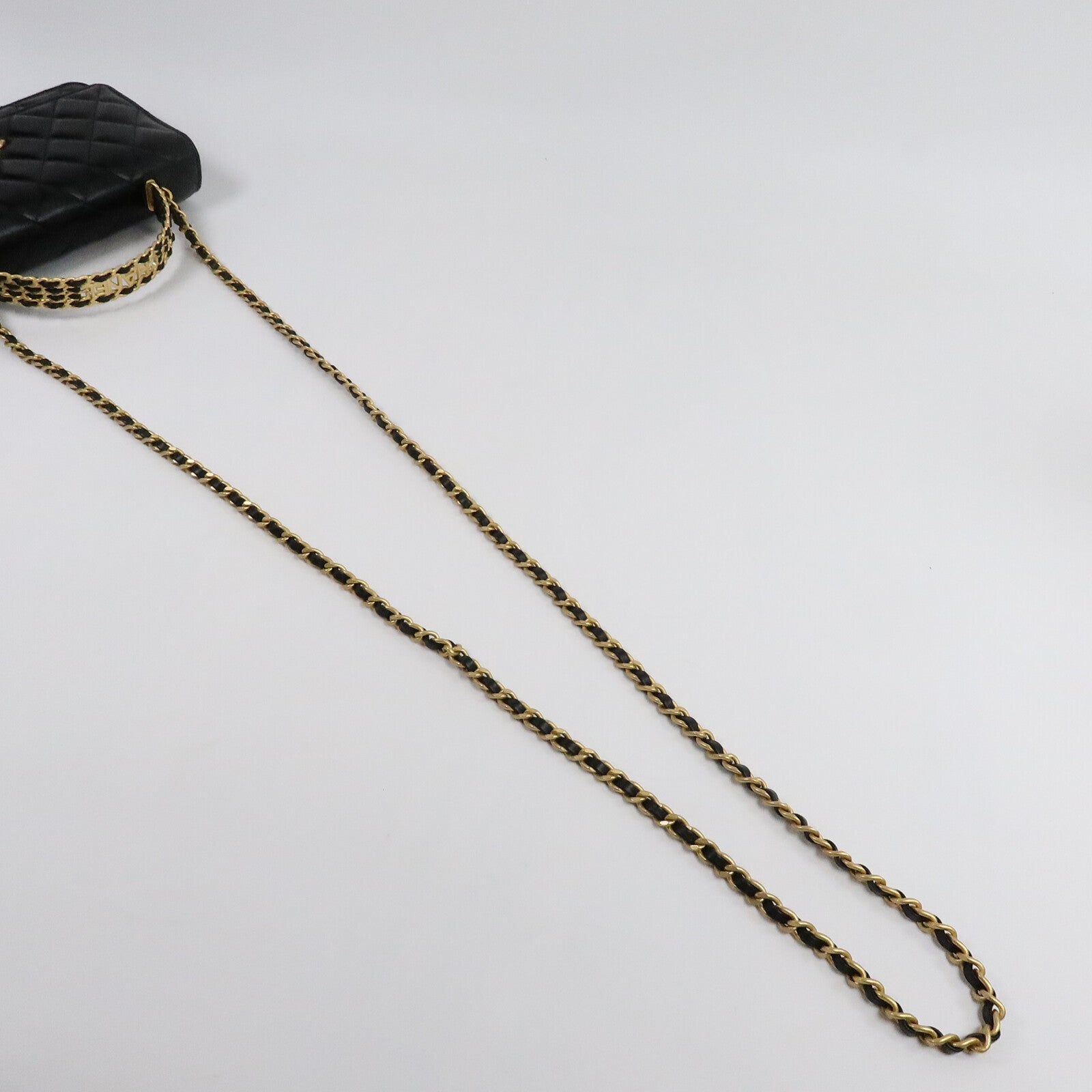 CHANEL 羊皮皮革Wallet On Chain With Handle鏈帶手挽肩背兩用袋