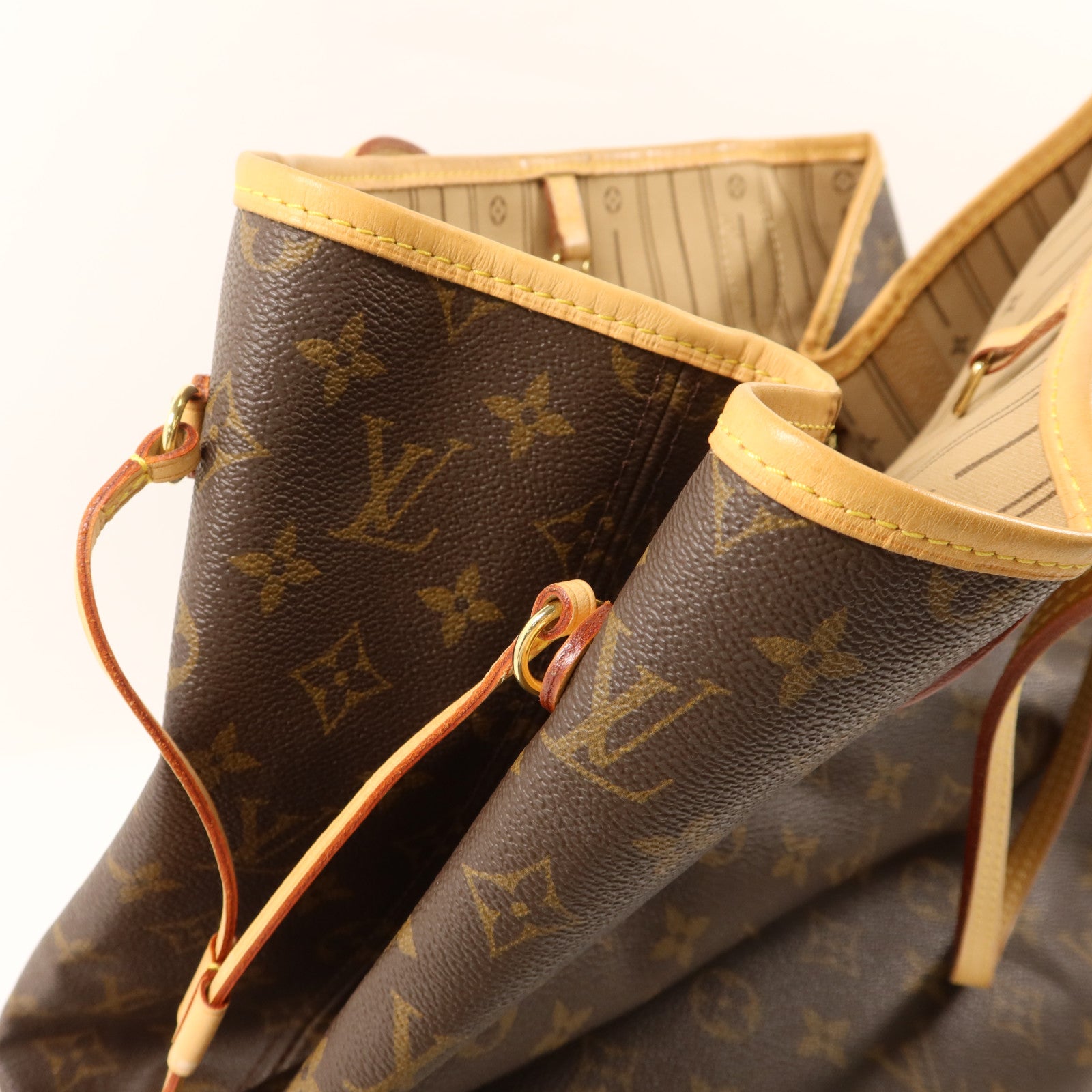 LOUIS VUITTON Monogram Neverfull GM金扣手挽袋