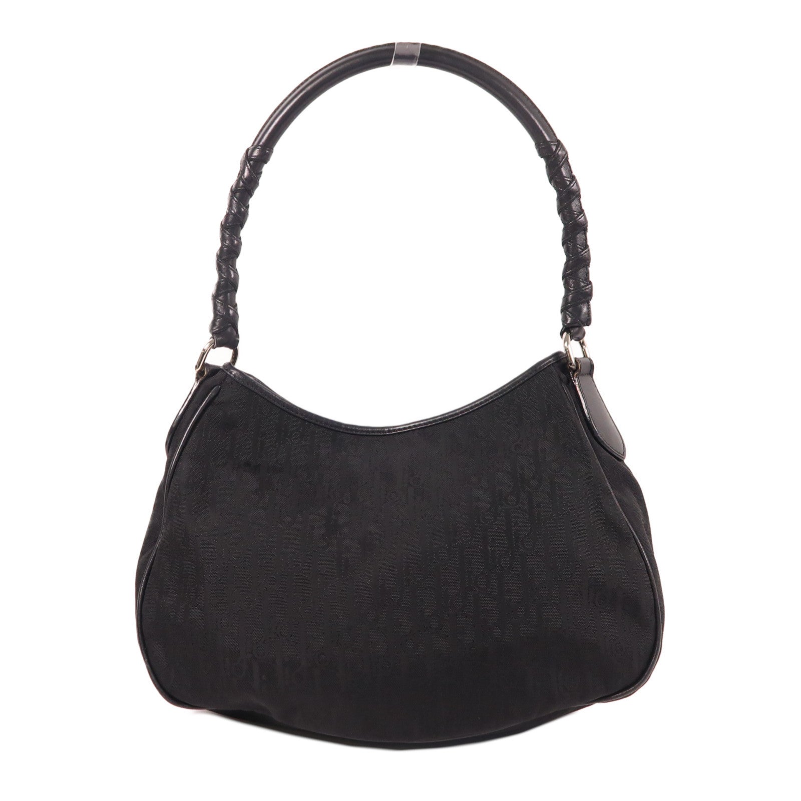 Dior 尼龍Shoulder Bag銀扣肩背袋黑色