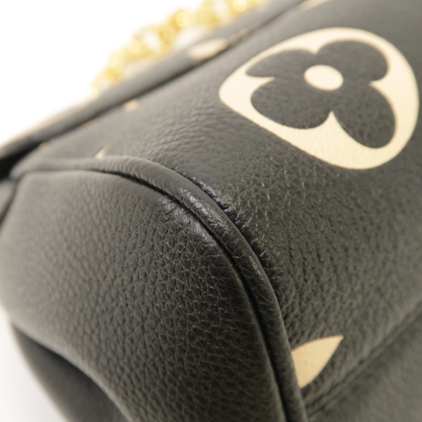 LOUIS VUITTON Monogram Empreinte Favorite金扣手挽肩背兩用袋黑色