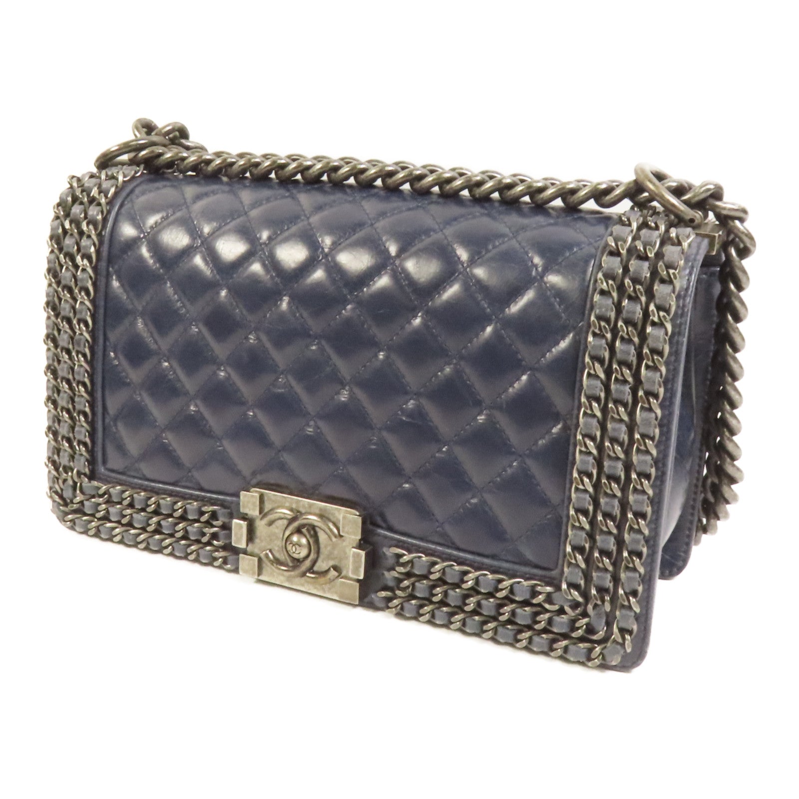 CHANEL 【激減優惠】牛皮皮革Boy 25肩背袋