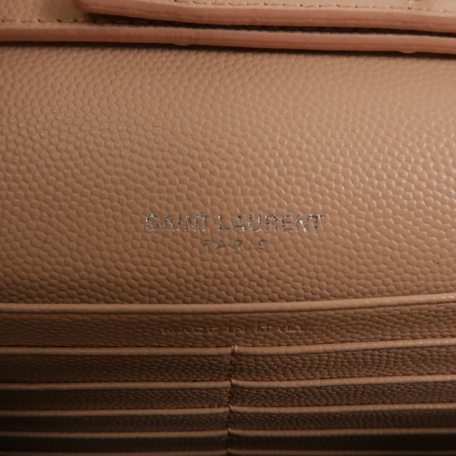 SAINT LAURENT 牛皮皮革Cassandre Envelope鏈帶肩背袋