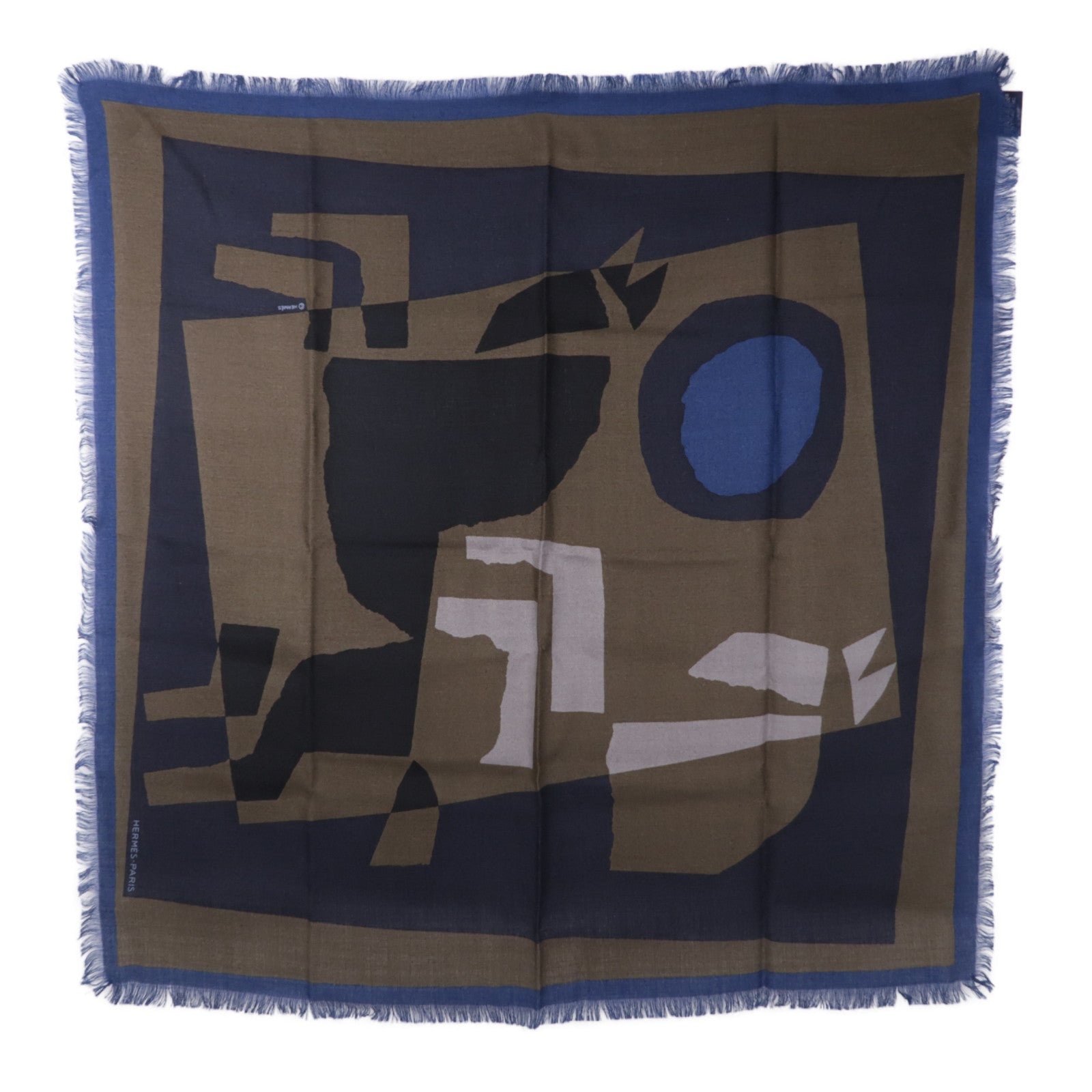 HERMES 羊毛/絲質Scarf圍巾