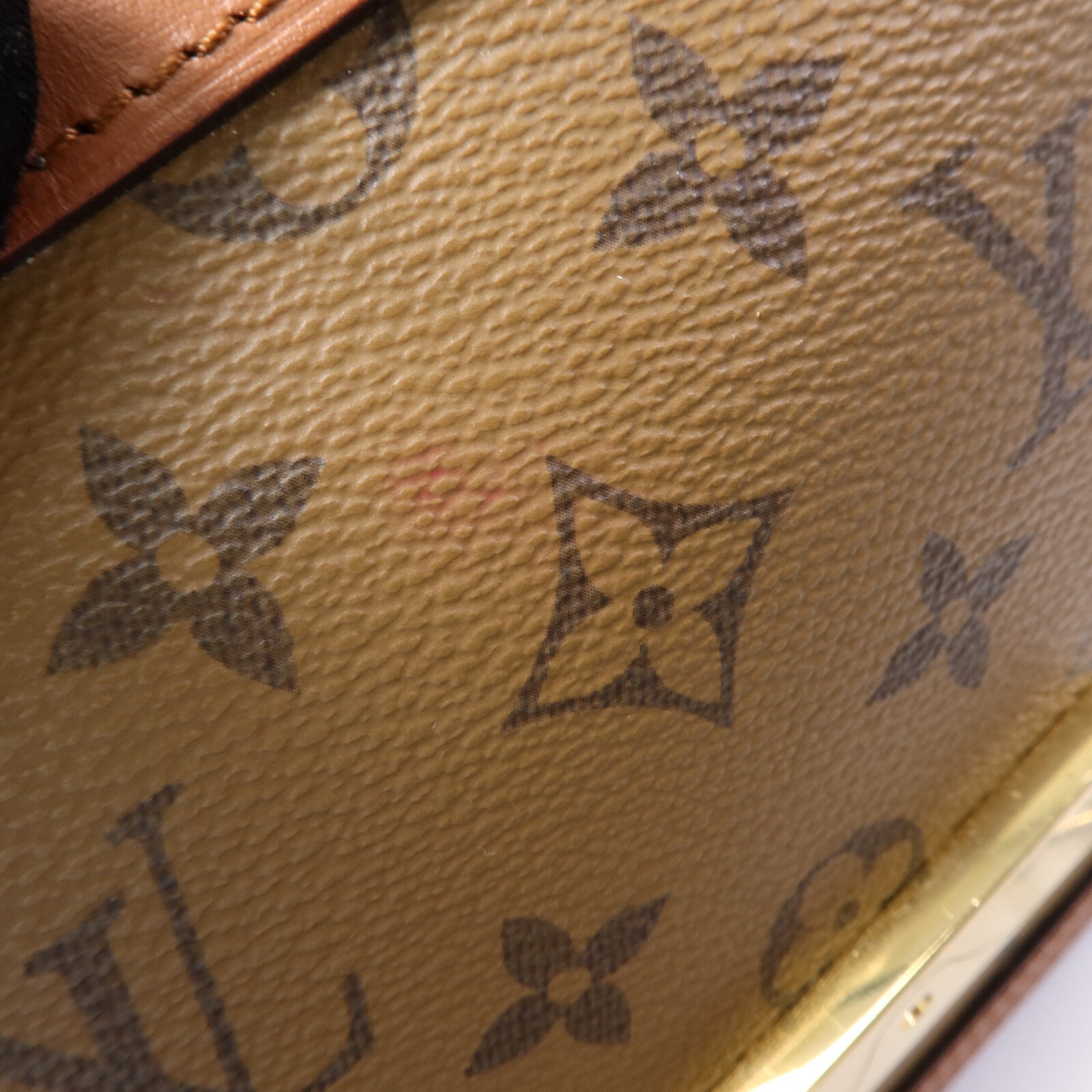 LOUIS VUITTON Monogram Reverse Dauphine MM肩背袋