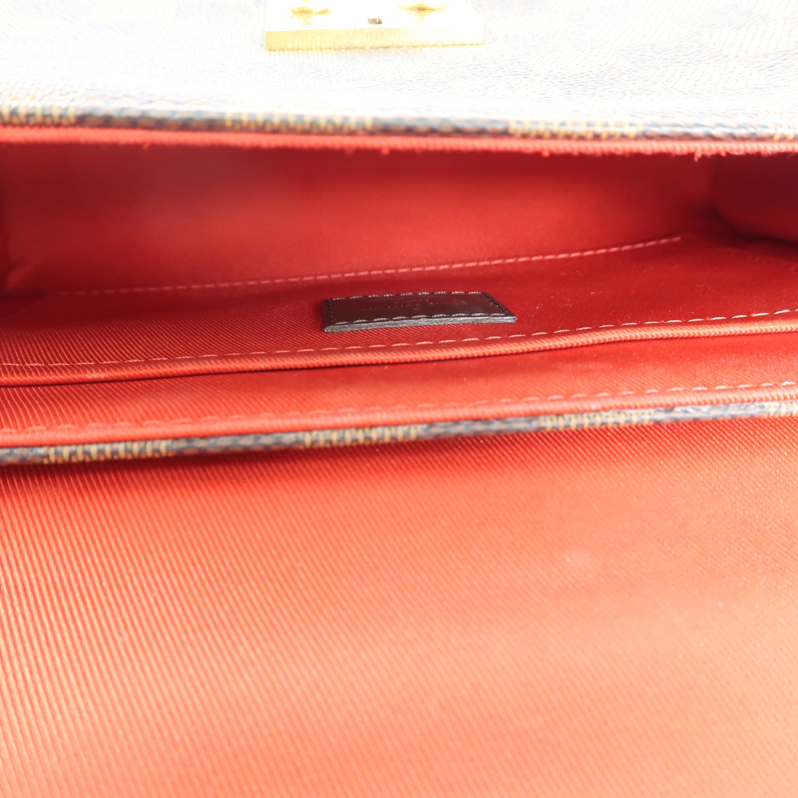 LOUIS VUITTON Damier Croisette金扣手挽肩背兩用袋