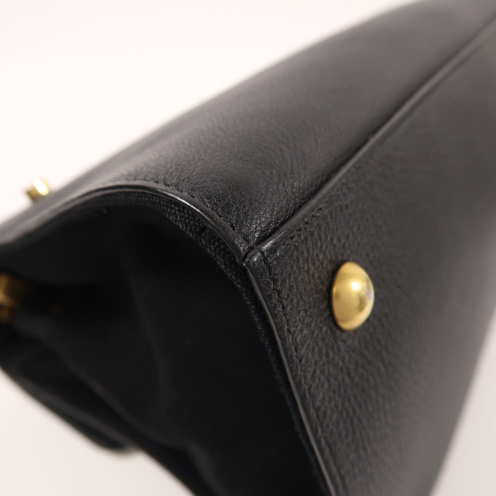 YVES SAINT LAURENT 牛皮皮革/帆布2 Way Shoulder金扣手挽肩背兩用袋