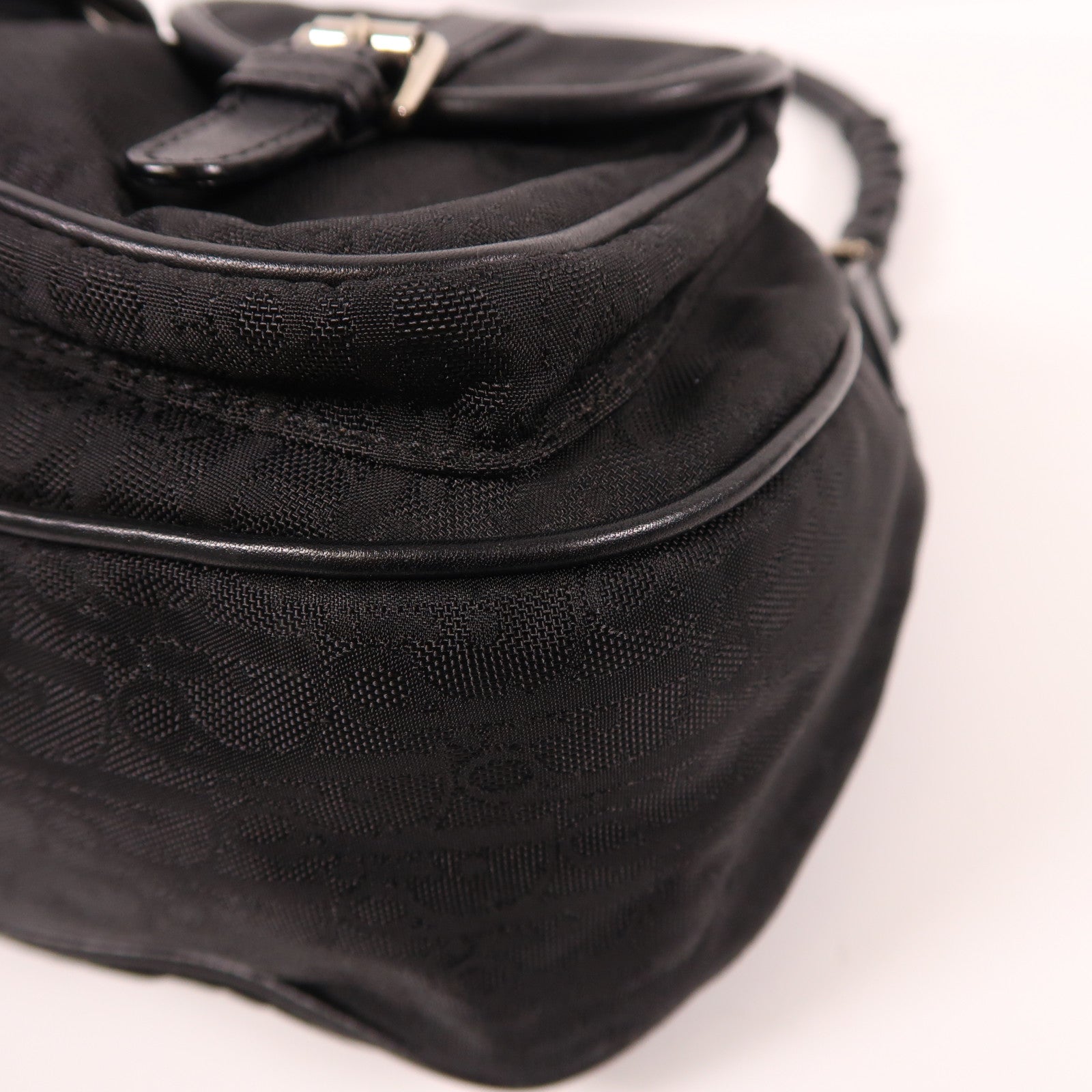 Dior 尼龍Shoulder Bag銀扣肩背袋黑色