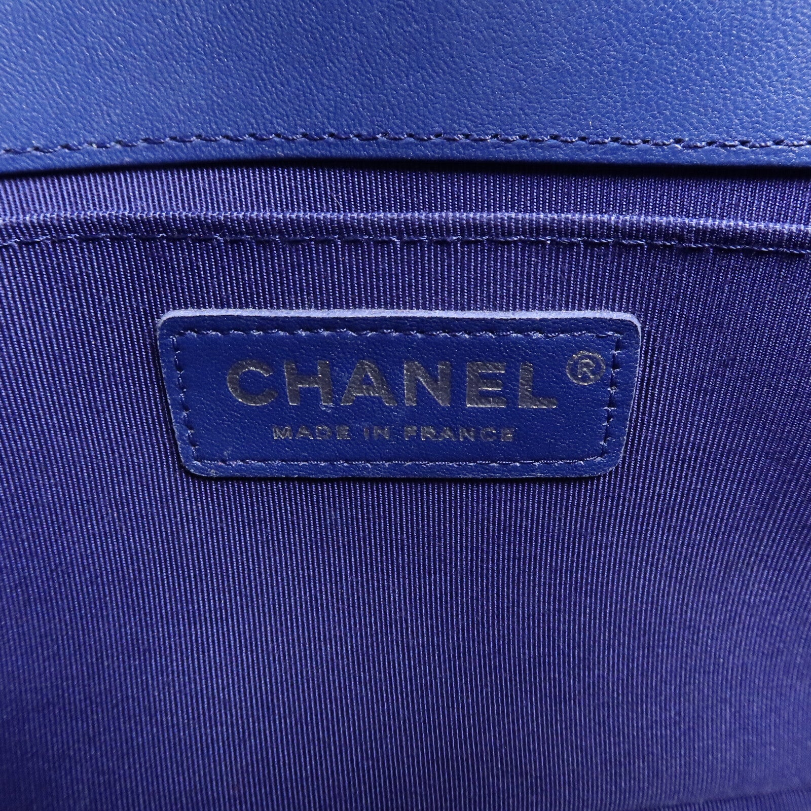 CHANEL 羊皮皮革Boy 25鏈帶肩背袋