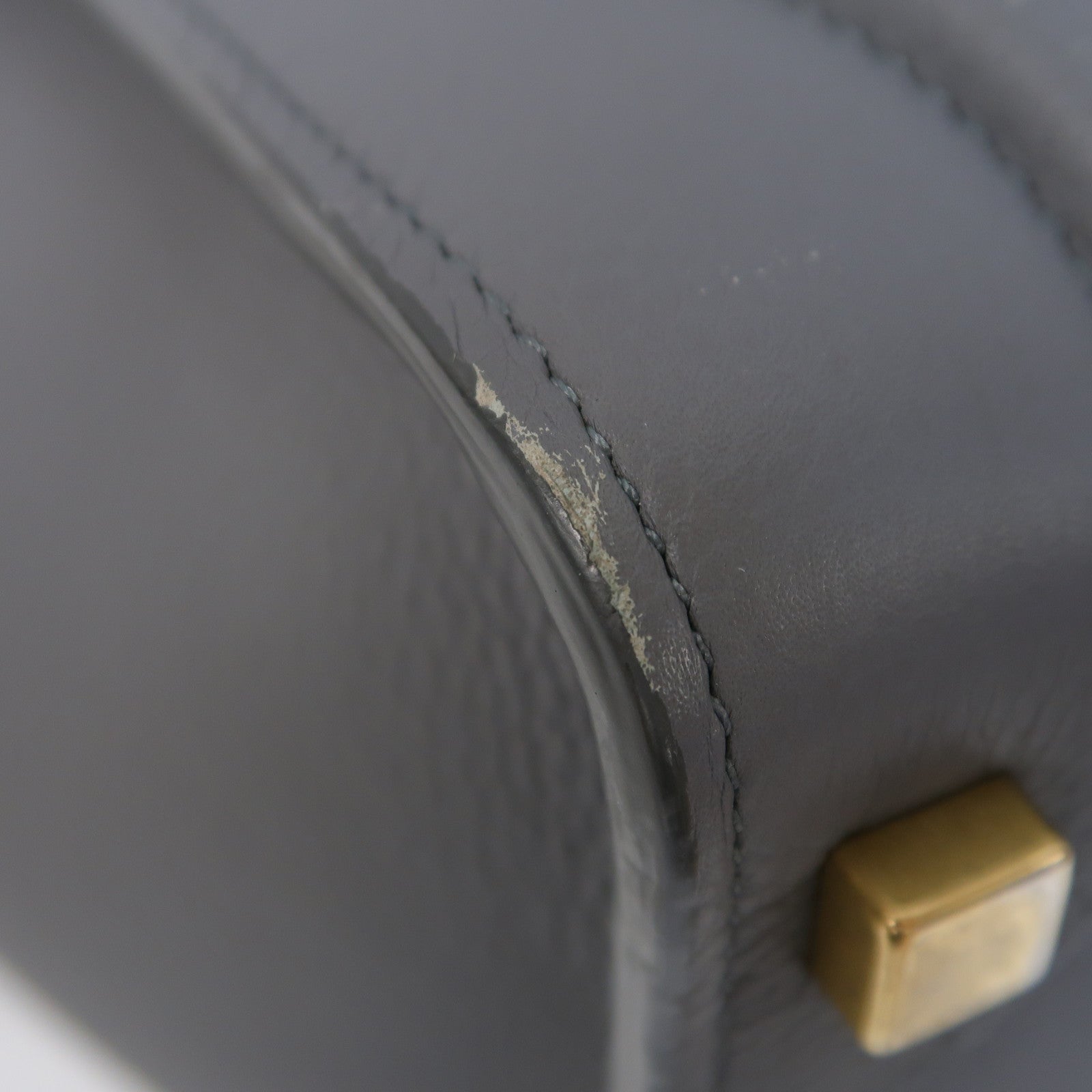 CELINE 【激減優惠】牛皮皮革Micro Luggage金扣手挽袋灰色
