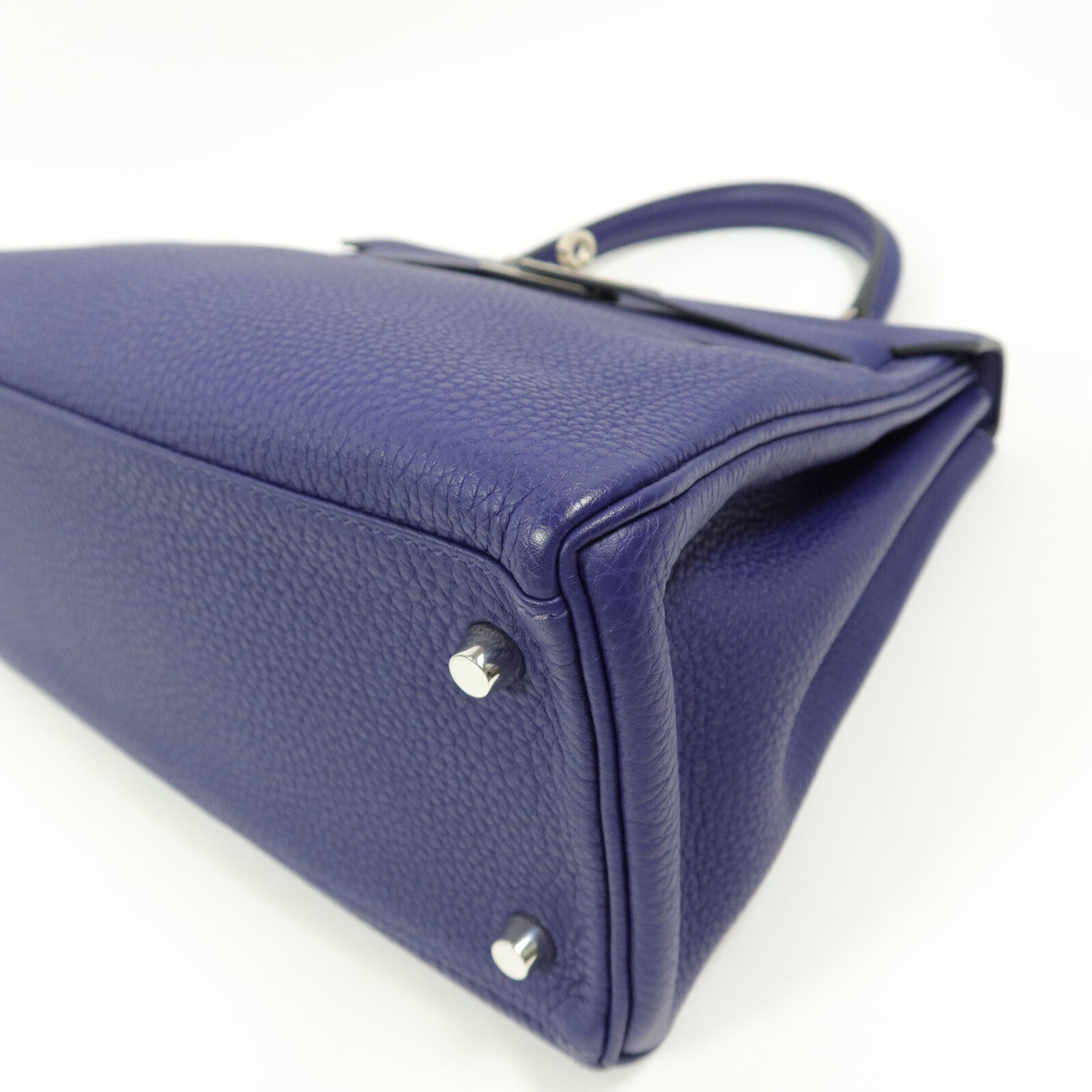 HERMES Taurillion Clemence皮革Kelly 28手挽肩背兩用袋Cassis