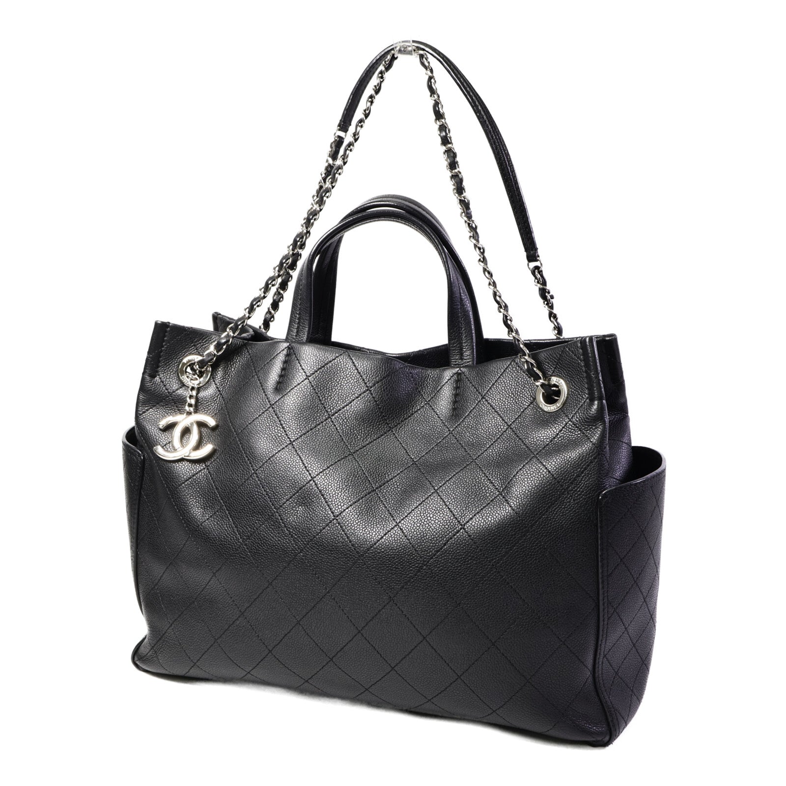 CHANEL 牛皮皮革CC Pocket Tote Bag手挽肩背兩用袋