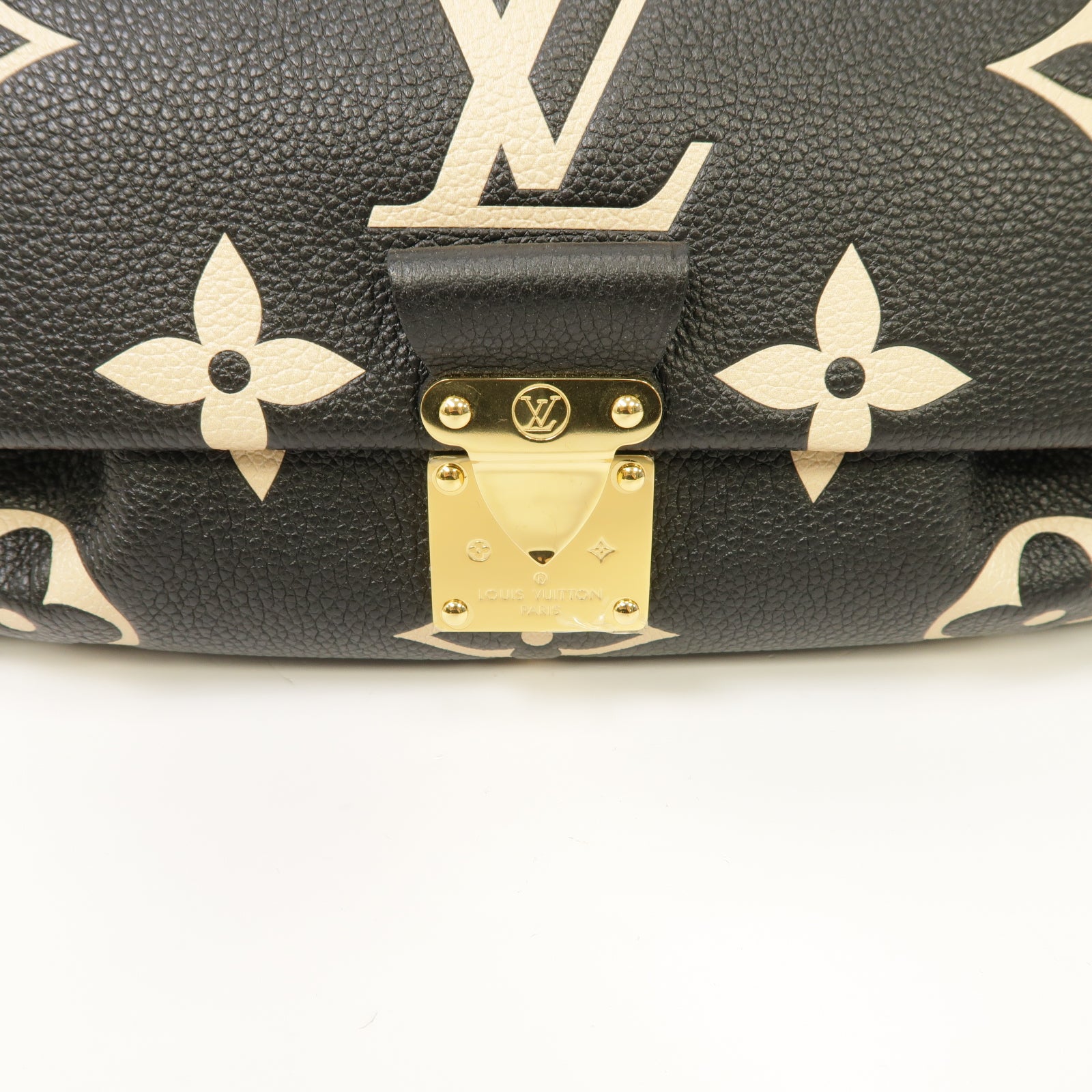 LOUIS VUITTON Monogram Empreinte Favorite金扣手挽肩背兩用袋黑色