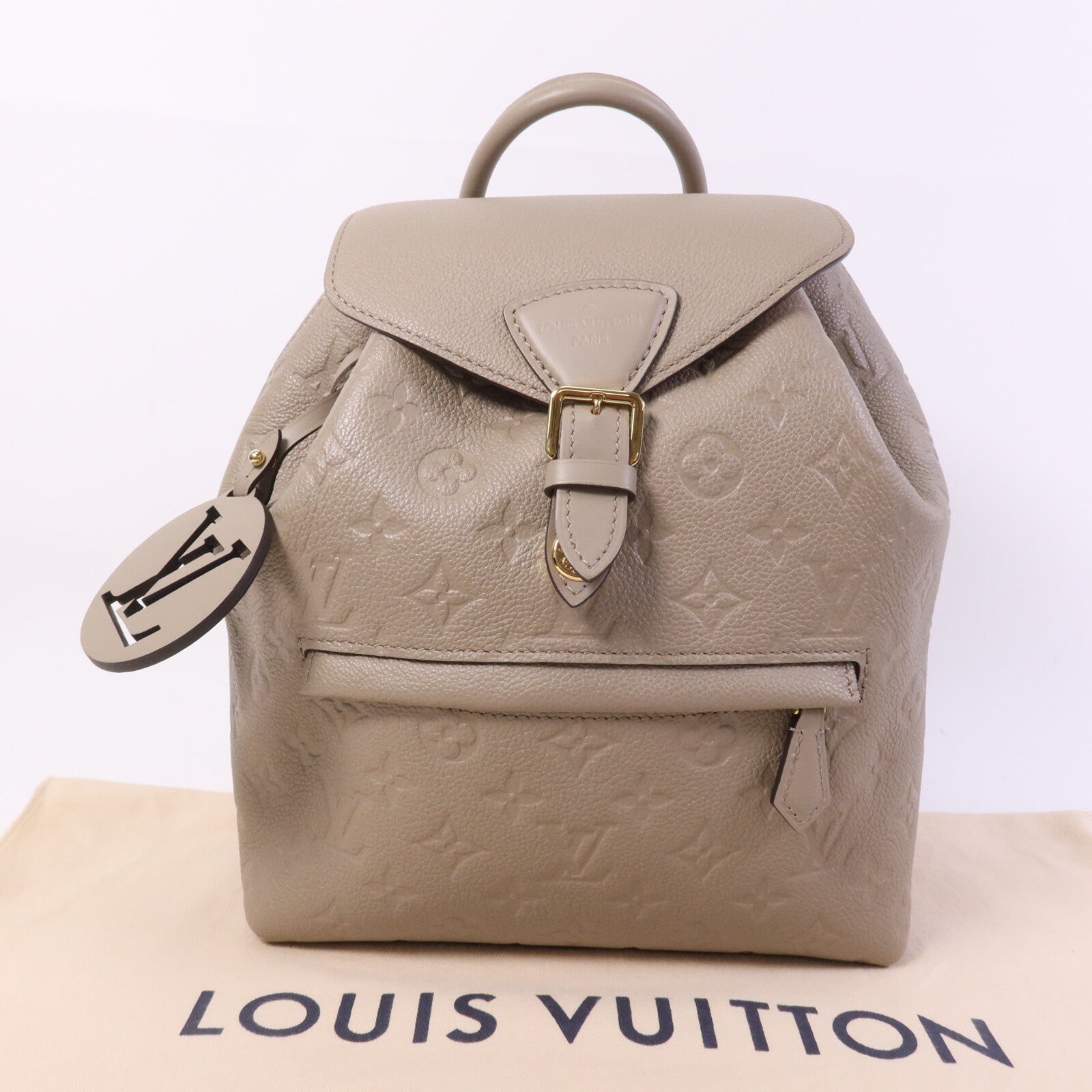 LOUIS VUITTON Monogram Empreinte Montsouris金扣背包