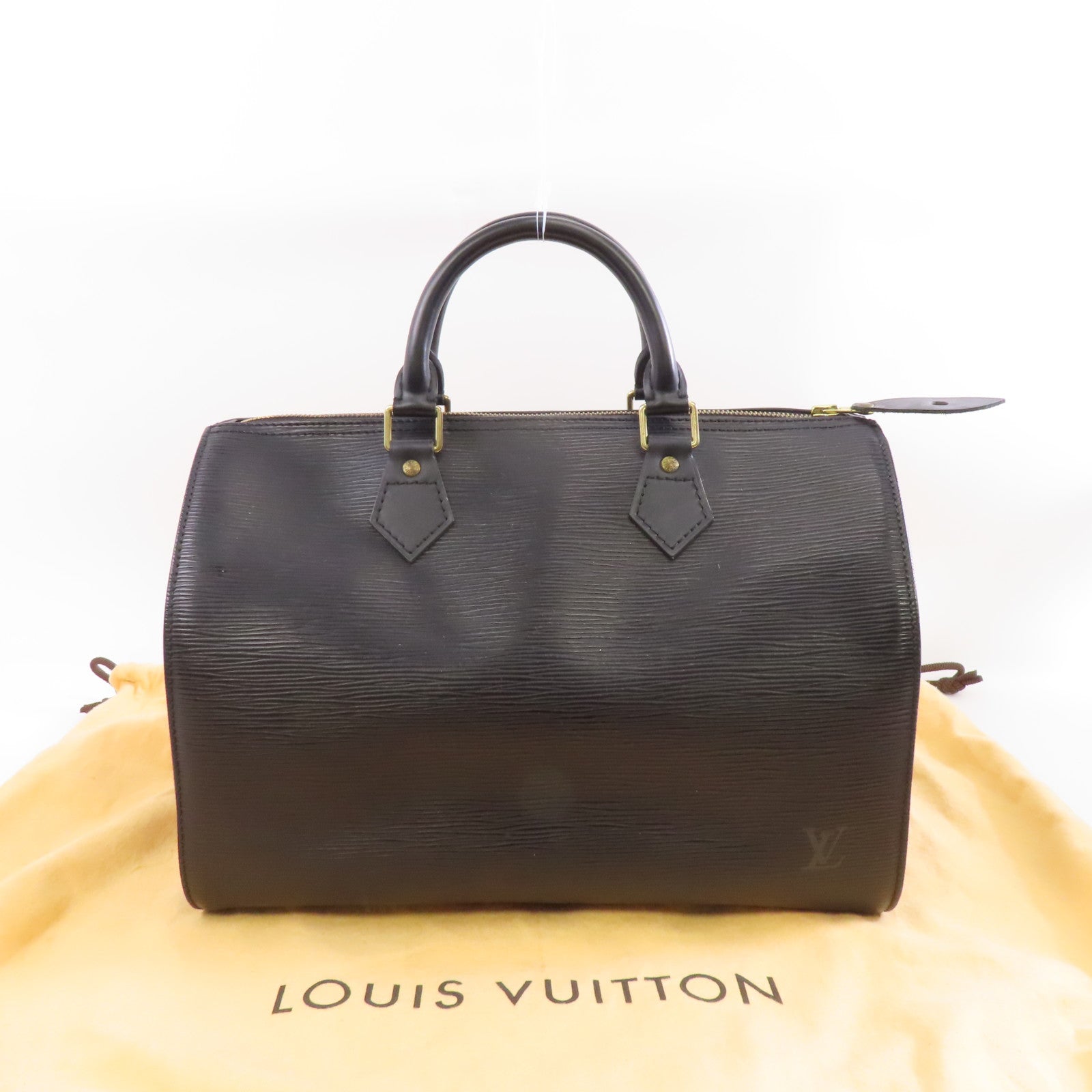 LOUIS VUITTON 【激減優惠】Epi Speedy 30金扣手挽袋黑色