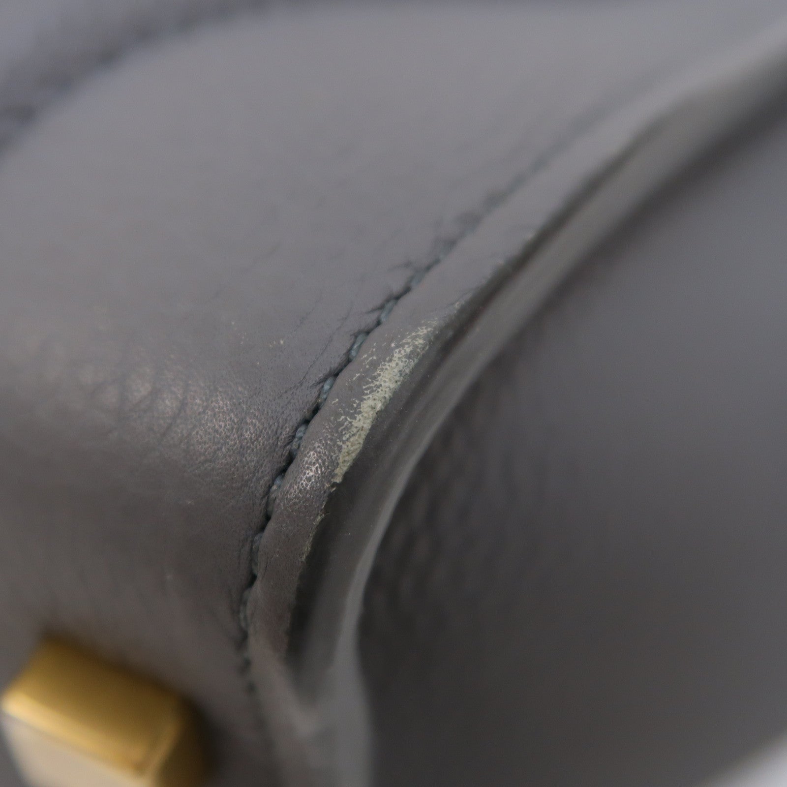 CELINE 【激減優惠】牛皮皮革Micro Luggage金扣手挽袋灰色