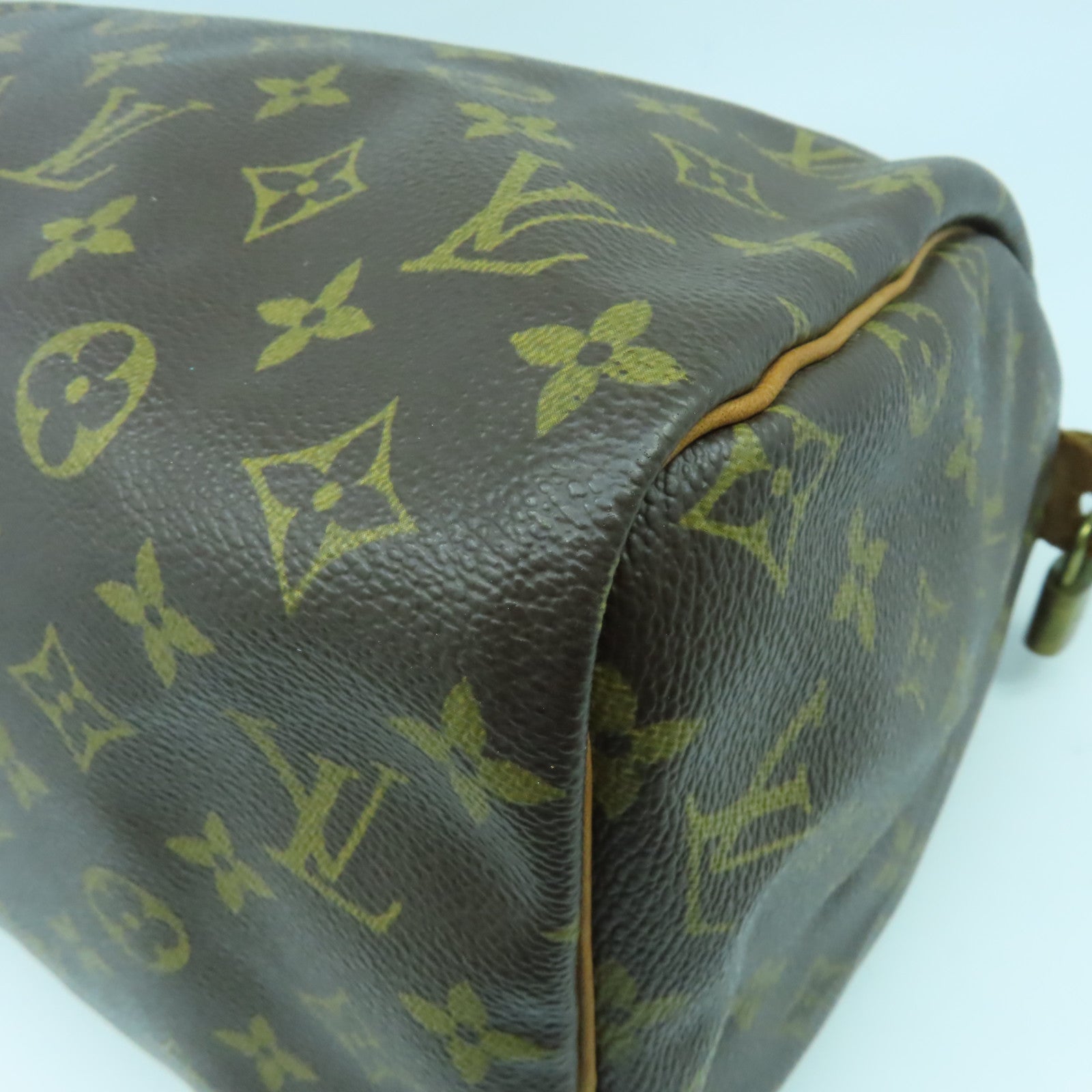 LOUIS VUITTON 【激減優惠】Monogram Speedy 30金扣手挽袋啡色