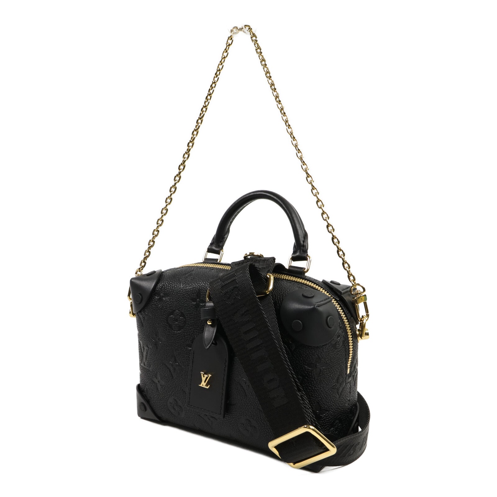 LOUIS VUITTON Monogram Empreinte Petite手挽肩背兩用袋