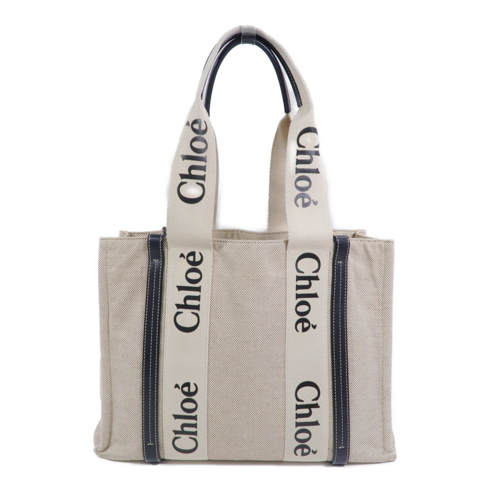 Chloe 帆布Woody Tote Medium肩背袋