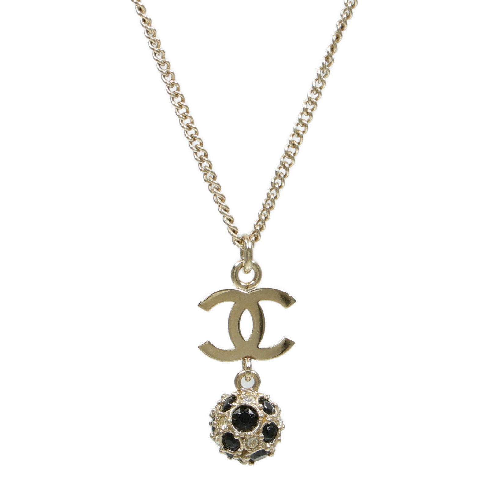 CHANEL 金屬/水鑽Necklace項鍊