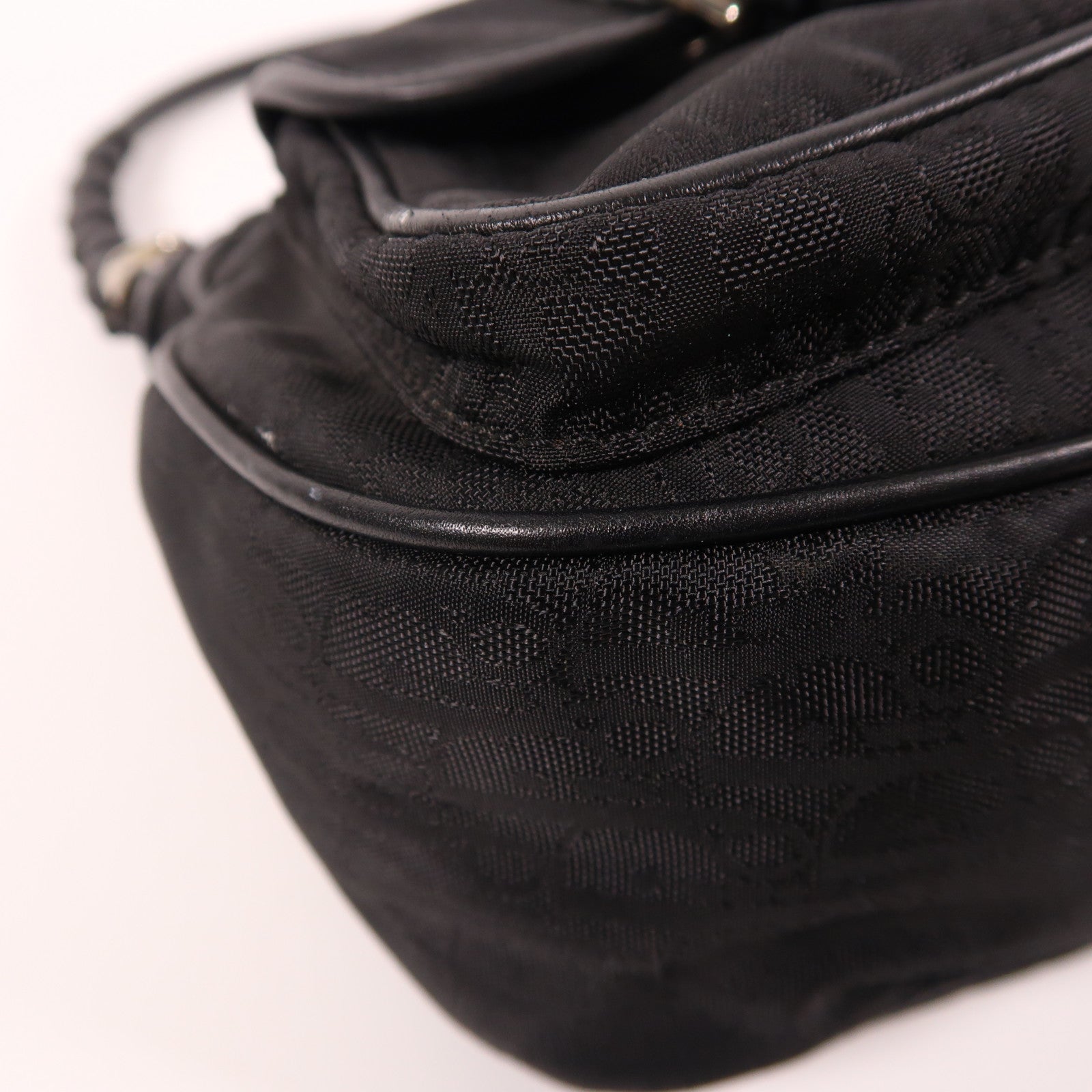 Dior 尼龍Shoulder Bag銀扣肩背袋黑色