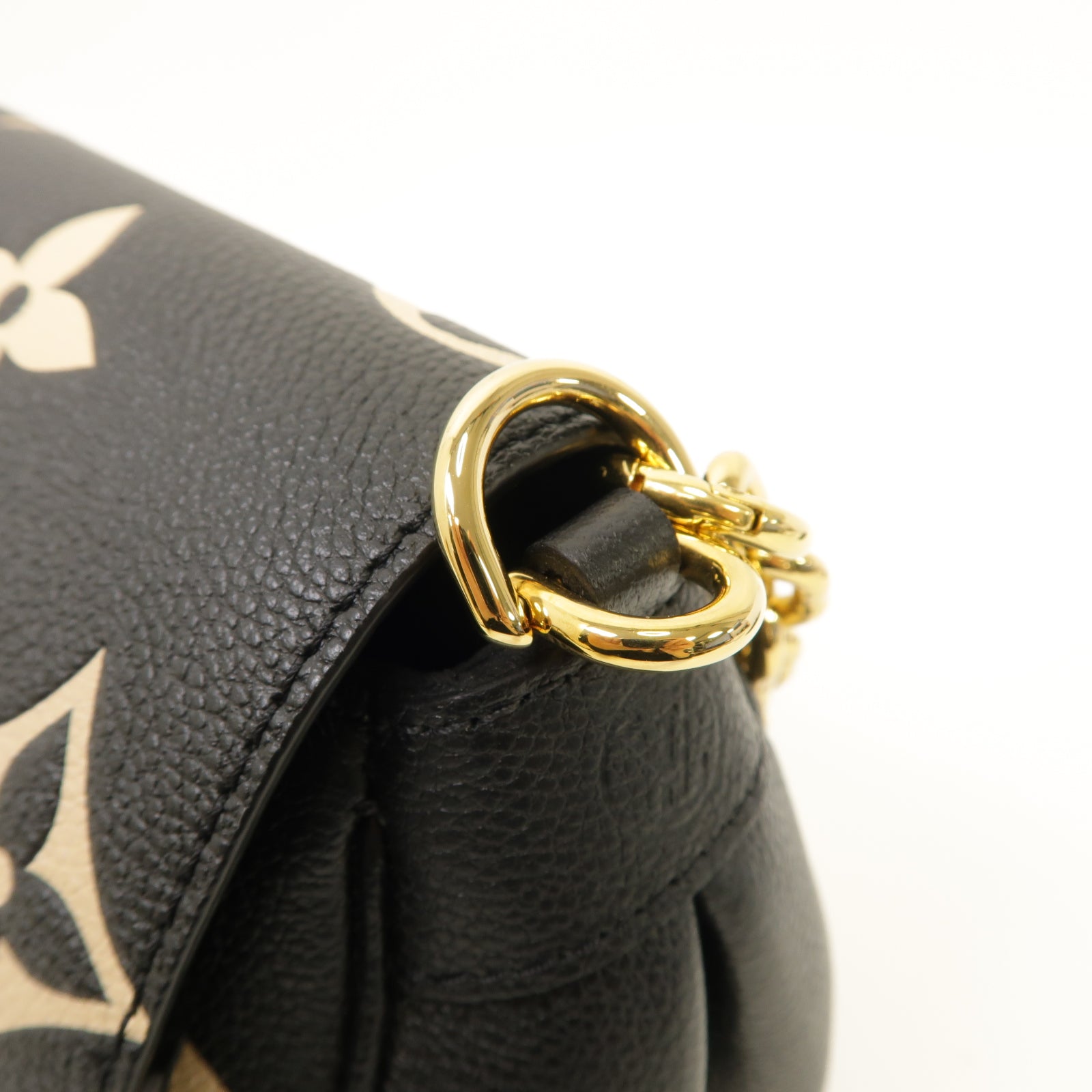 LOUIS VUITTON Monogram Empreinte Favorite金扣手挽肩背兩用袋黑色