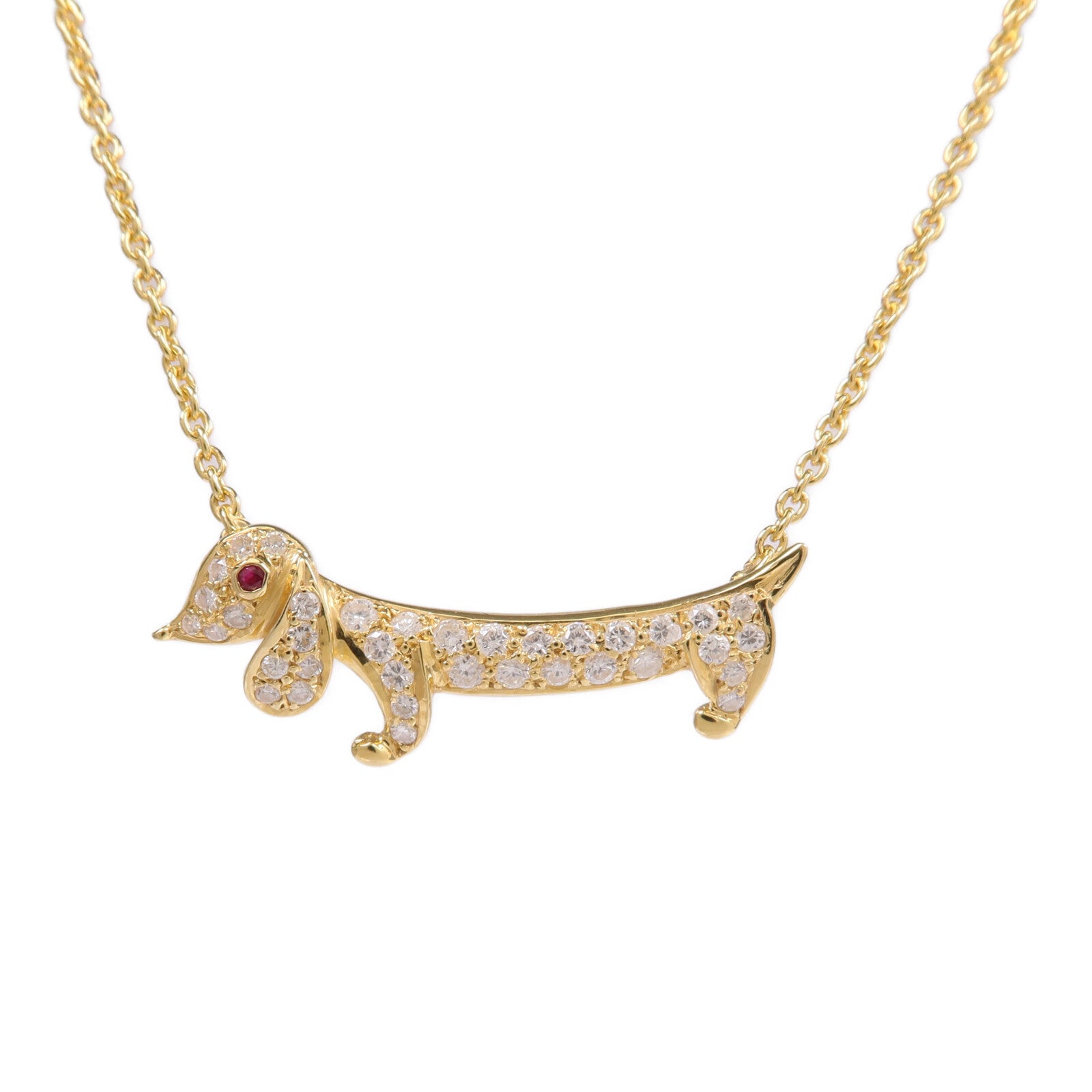 JEWELRY 18K黃金Diamond Necklace鑽石項鍊