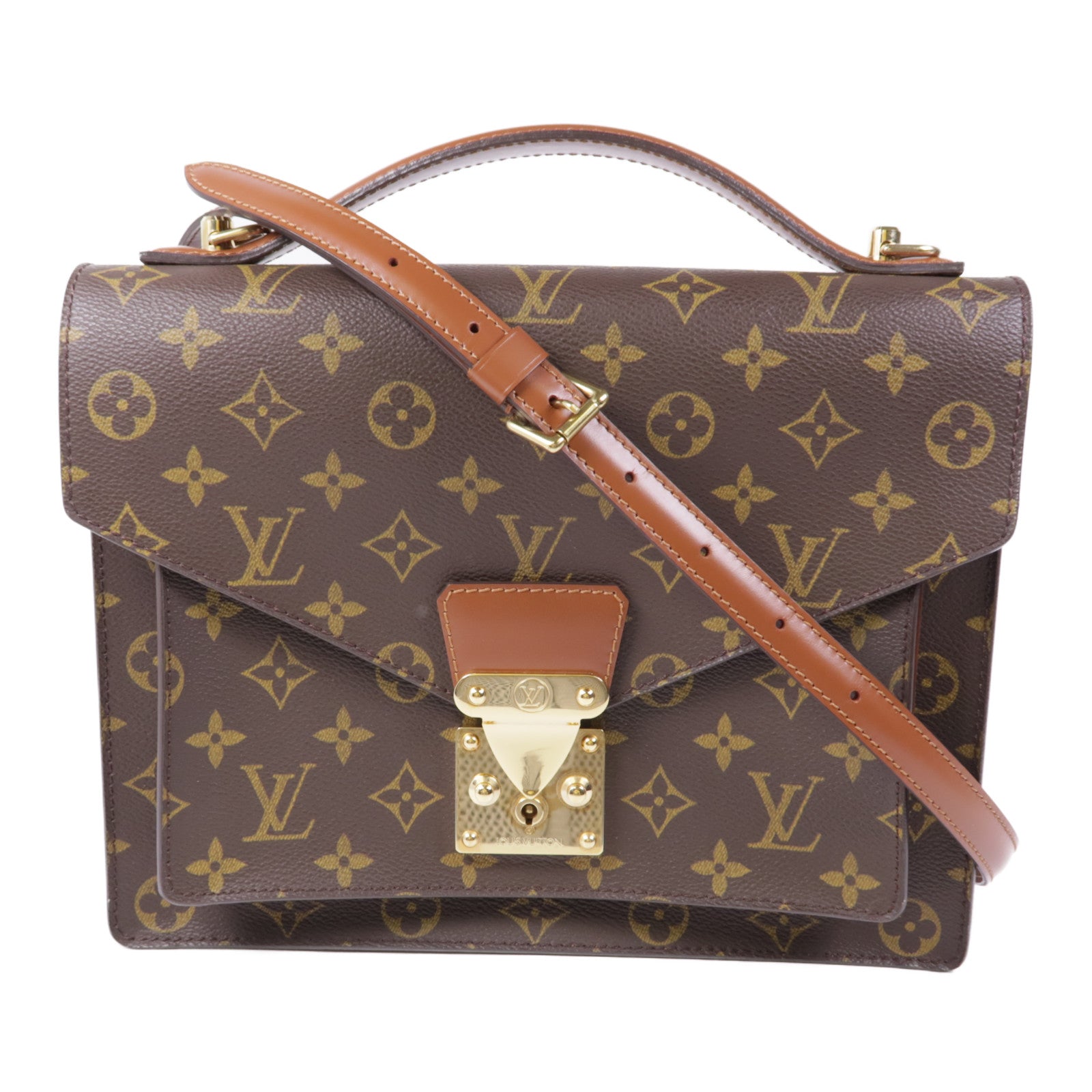 LOUIS VUITTON Monceau 26 Crossbody Shoulder Hand Bag Briefcase M51187 Monogram
