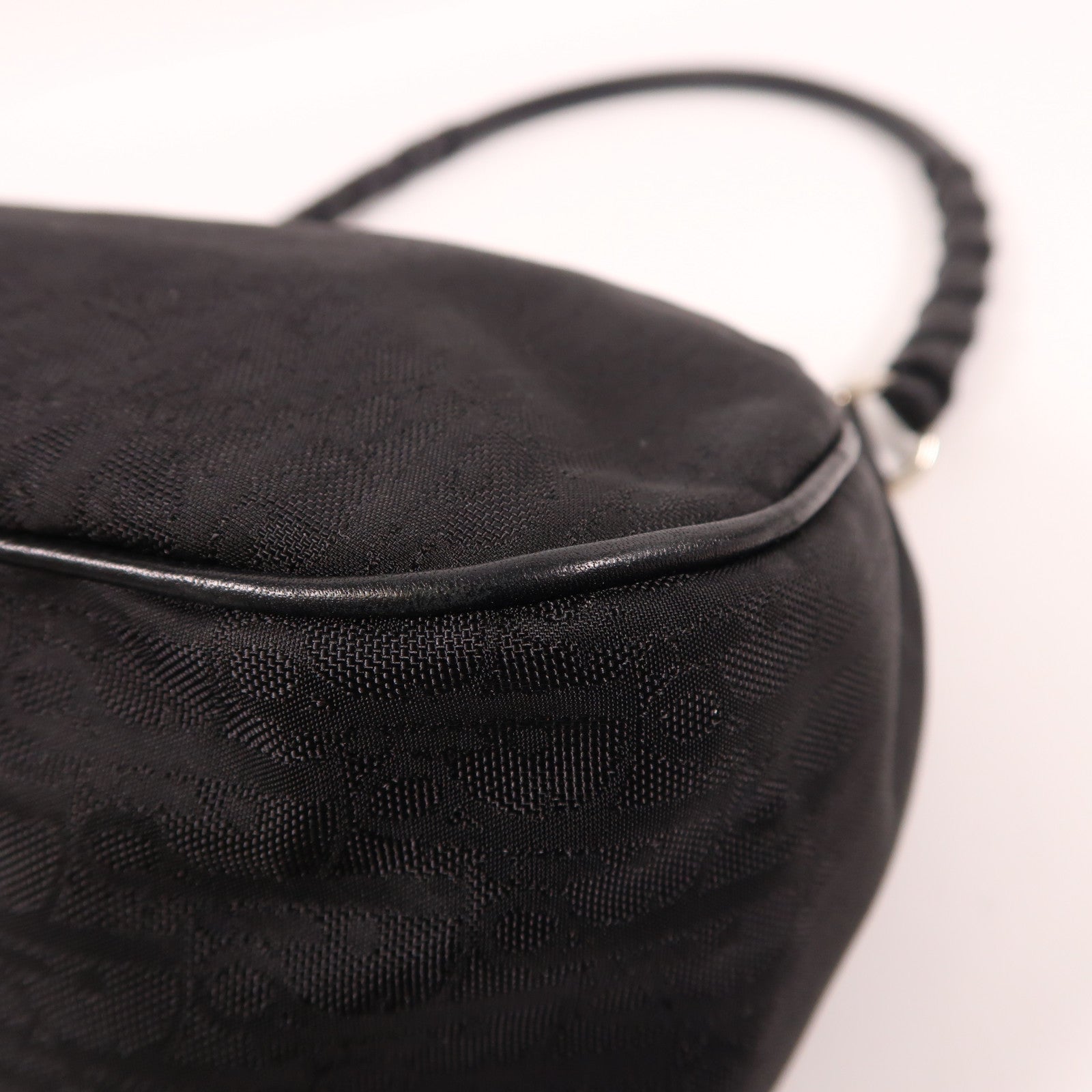 Dior 尼龍Shoulder Bag銀扣肩背袋黑色