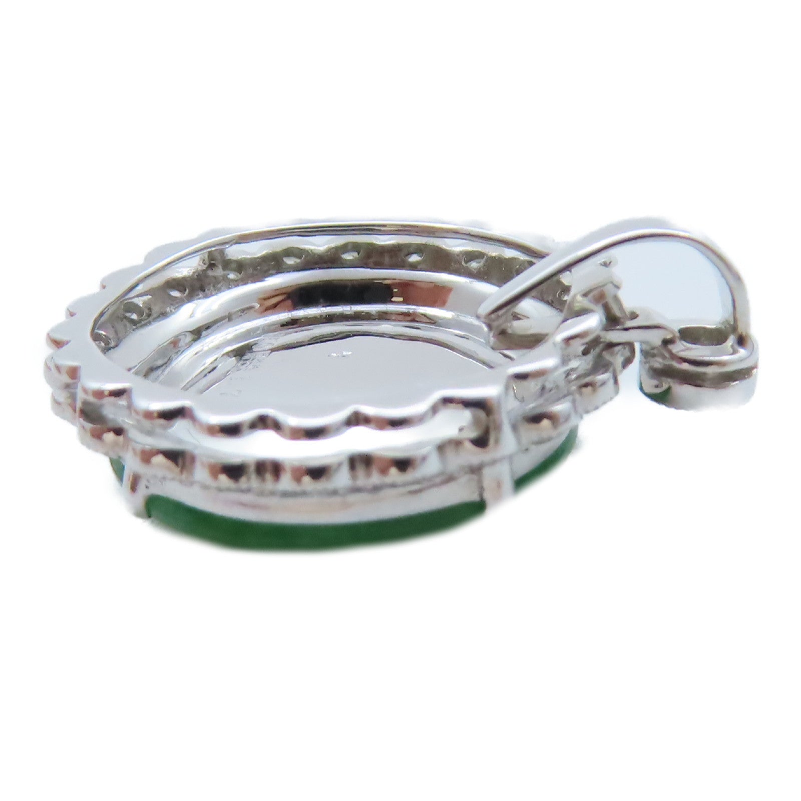 JEWELRY 18K白金Jade 5.0g翡翠吊墜