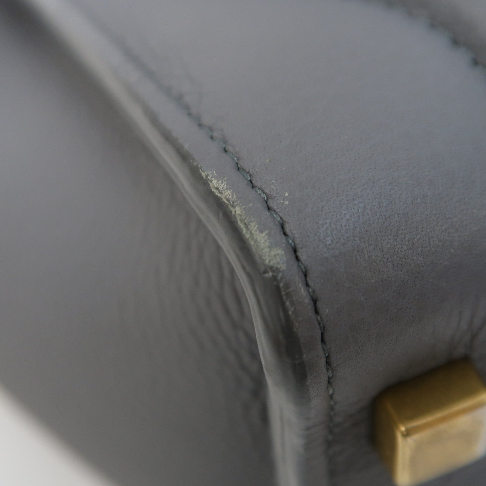 CELINE 【激減優惠】牛皮皮革Micro Luggage金扣手挽袋灰色