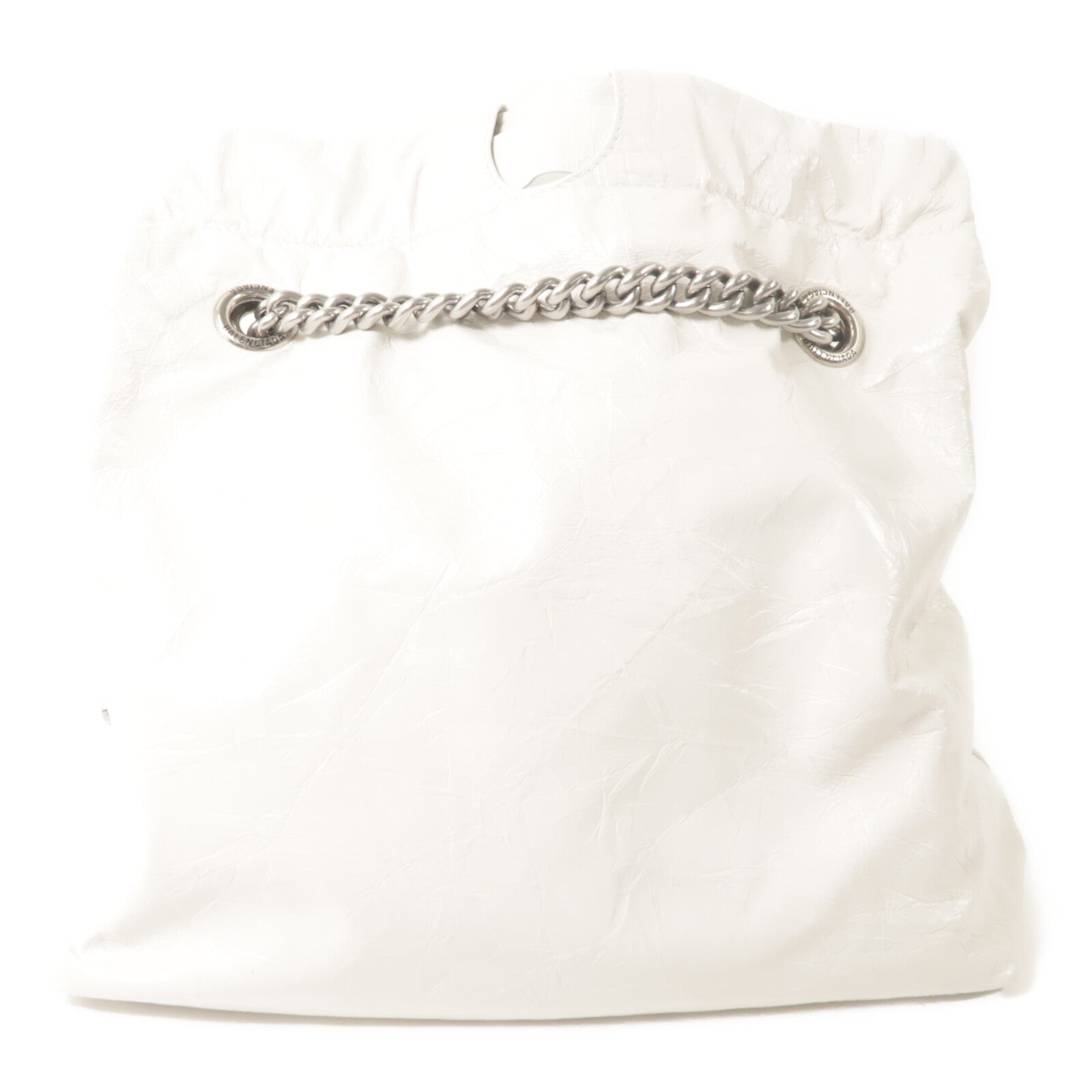 BALENCIAGA 牛皮皮革Crush Tote鏈帶肩背袋