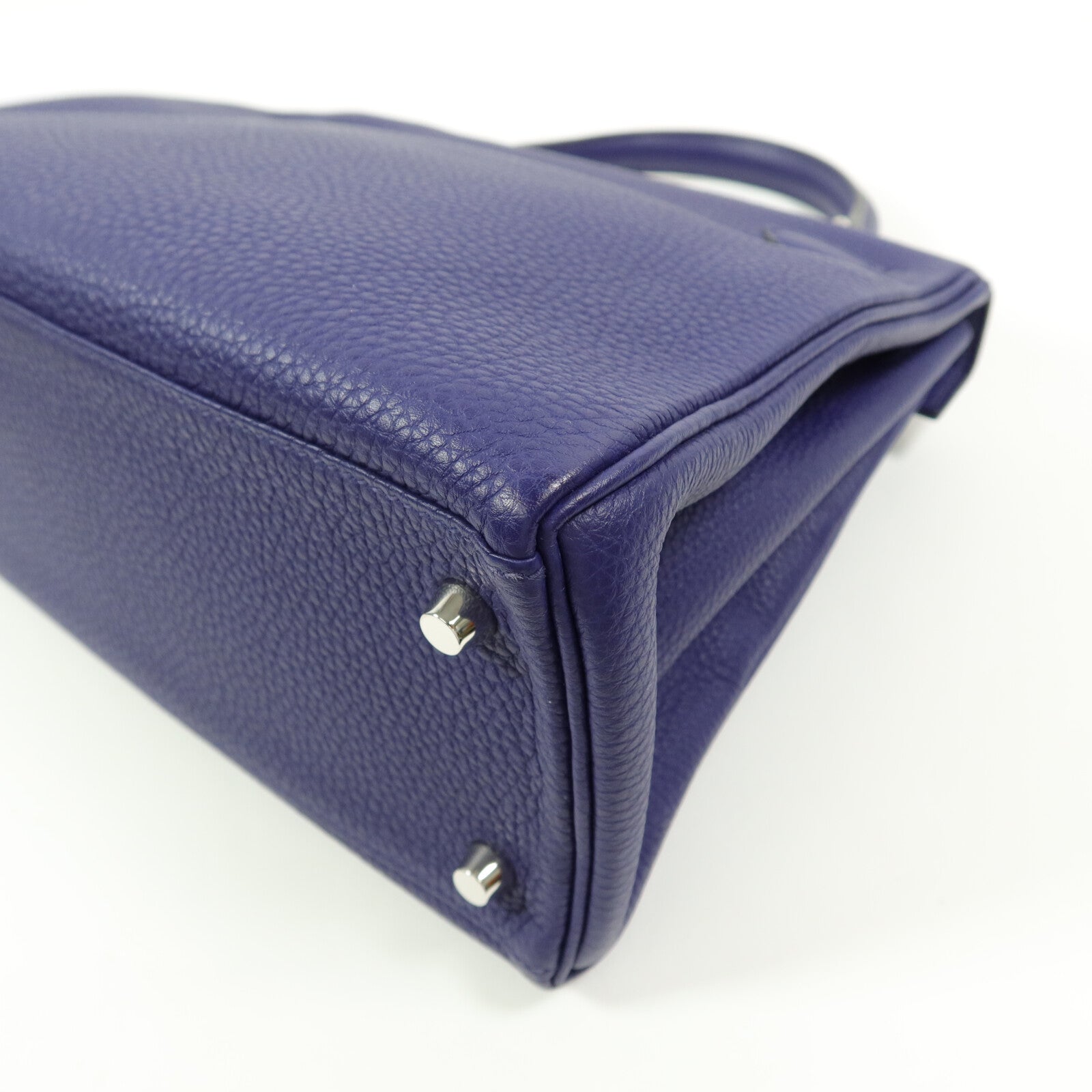 HERMES Taurillion Clemence皮革Kelly 28手挽肩背兩用袋Cassis