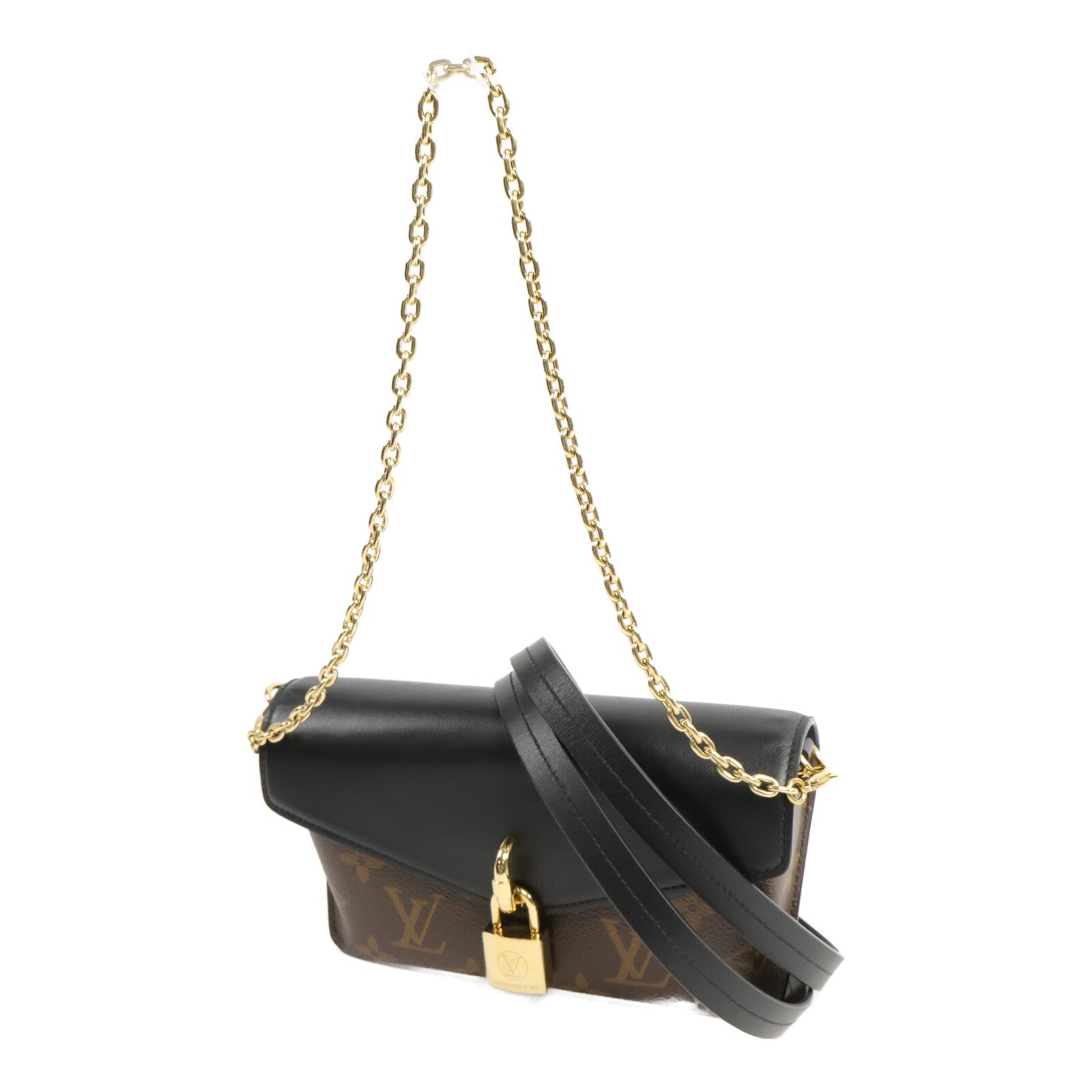 LOUIS VUITTON Monogram Padlock On Strap手挽肩背兩用袋