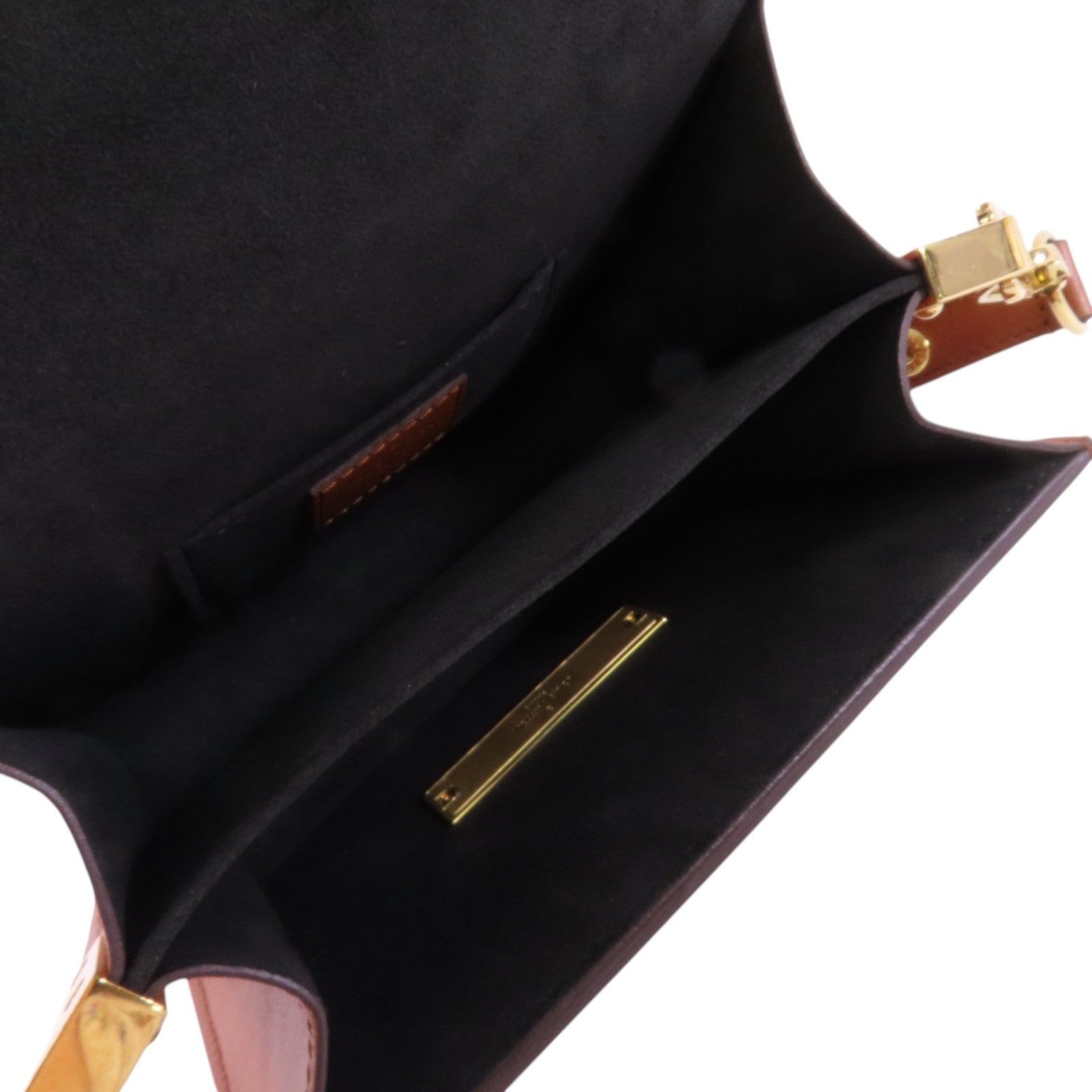 LOUIS VUITTON Monogram Reverse Mini Dauphine金扣肩背袋
