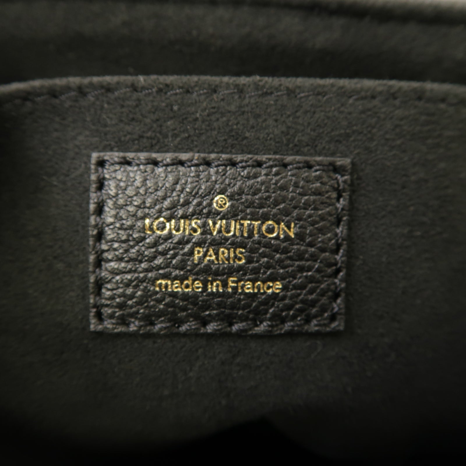 LOUIS VUITTON Monogram Empreinte Favorite金扣手挽肩背兩用袋黑色
